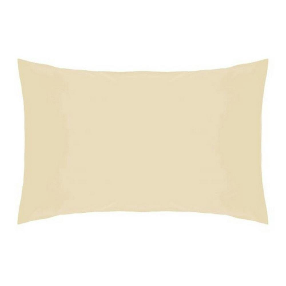 Belledorm Cream Easycare Percale Housewife Pillowcase - One Size - 50% Cotton/50% Polyester