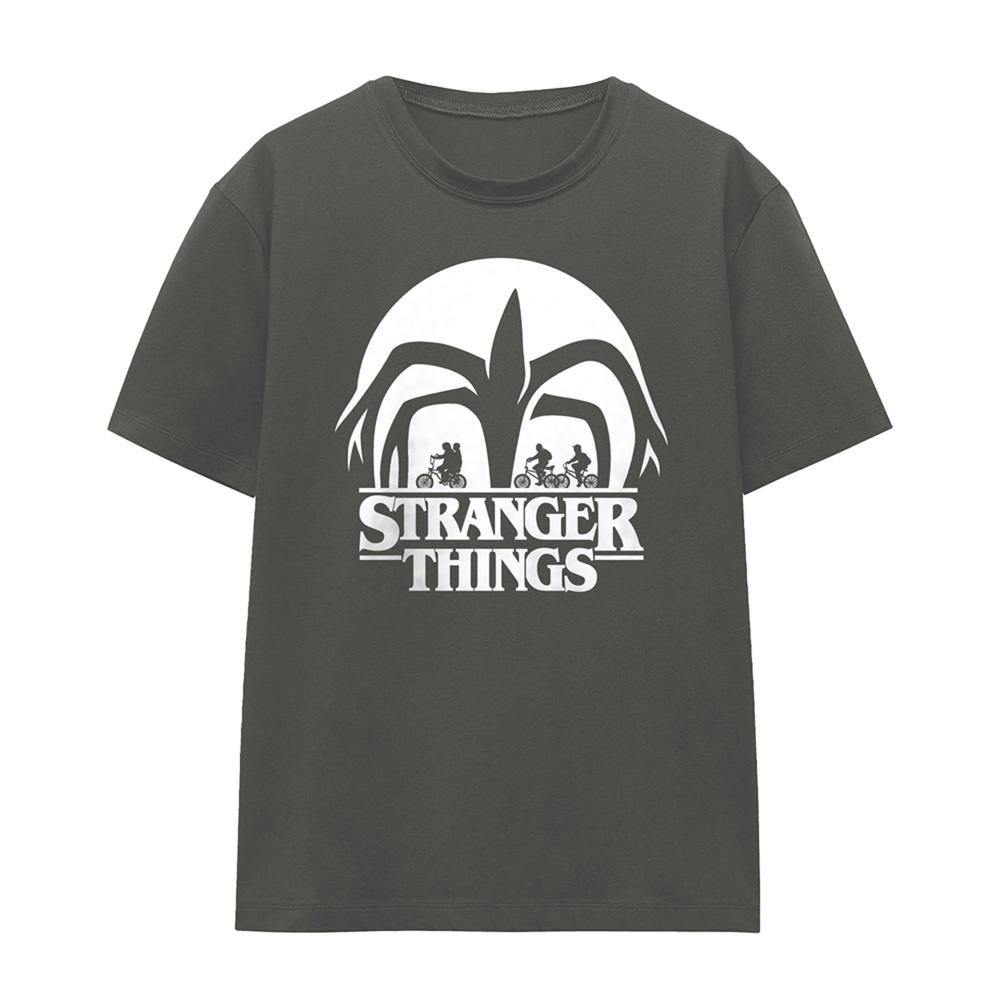 Stranger Things Women's Mindflayer Silhouette T-Shirt - Charcoal - Xl - Charcoal