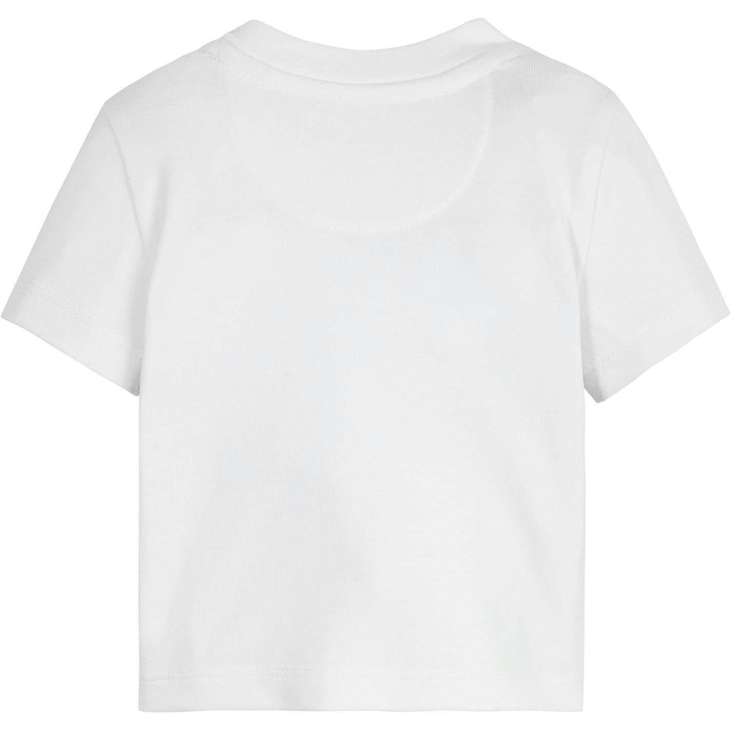 Calvin Klein White Baby Monogram Regular T-Shirt - 18 Months - 100% Mixed