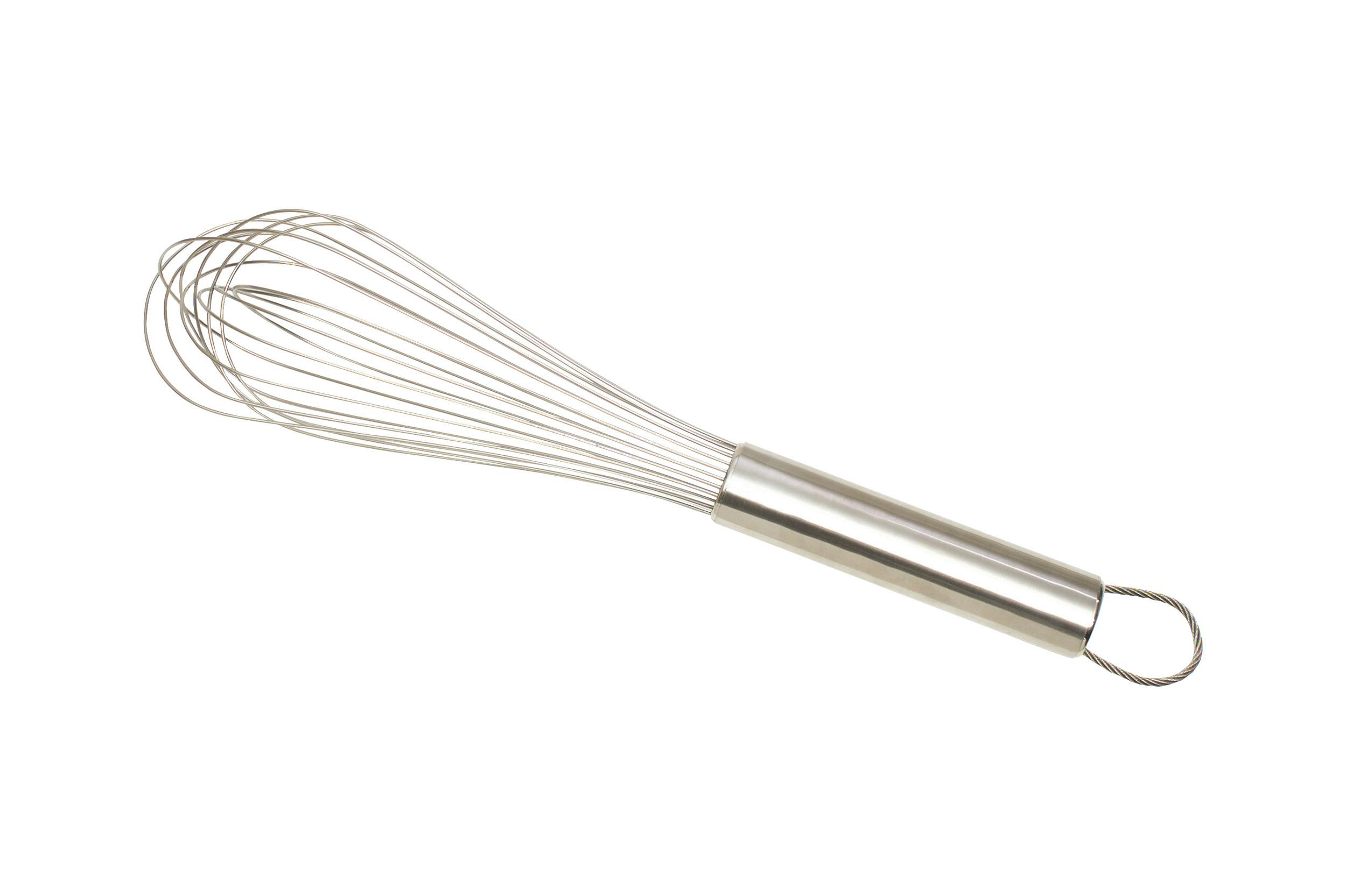 Rackhams Silver Stainless Steel Eleven Wire 35Cm Balloon Whisk - Stainless Steel - Whisk