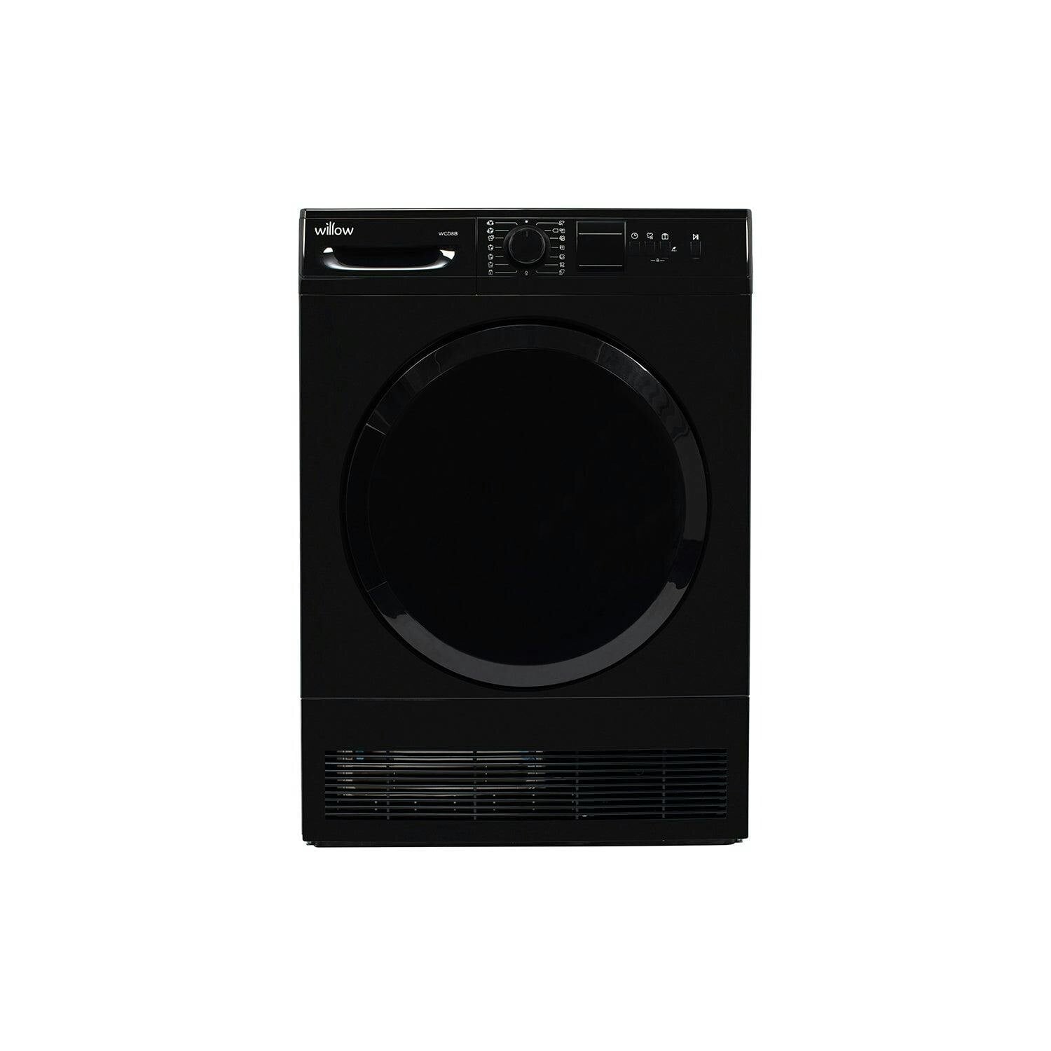 Willow Unisex Black Freestanding Condenser Dryer 8Kg - Image 2