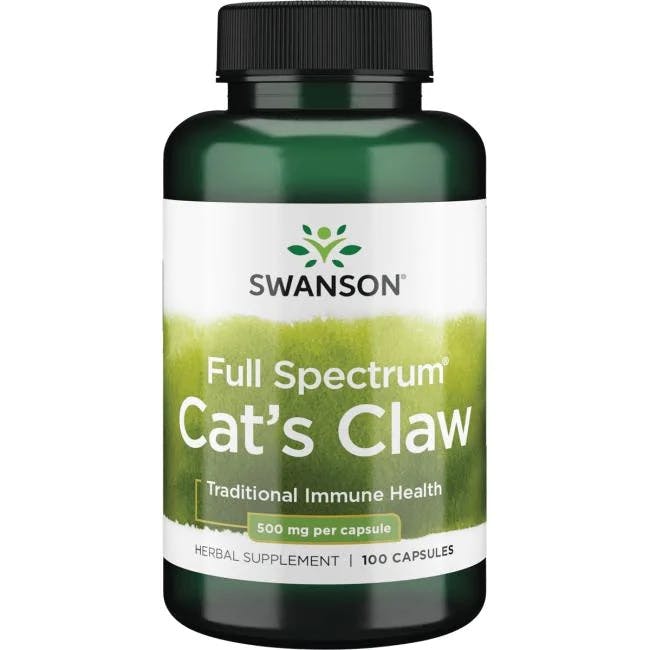 Swanson Cats Claw Immune 500Mg Capsules - 100 Capsules - Image 7