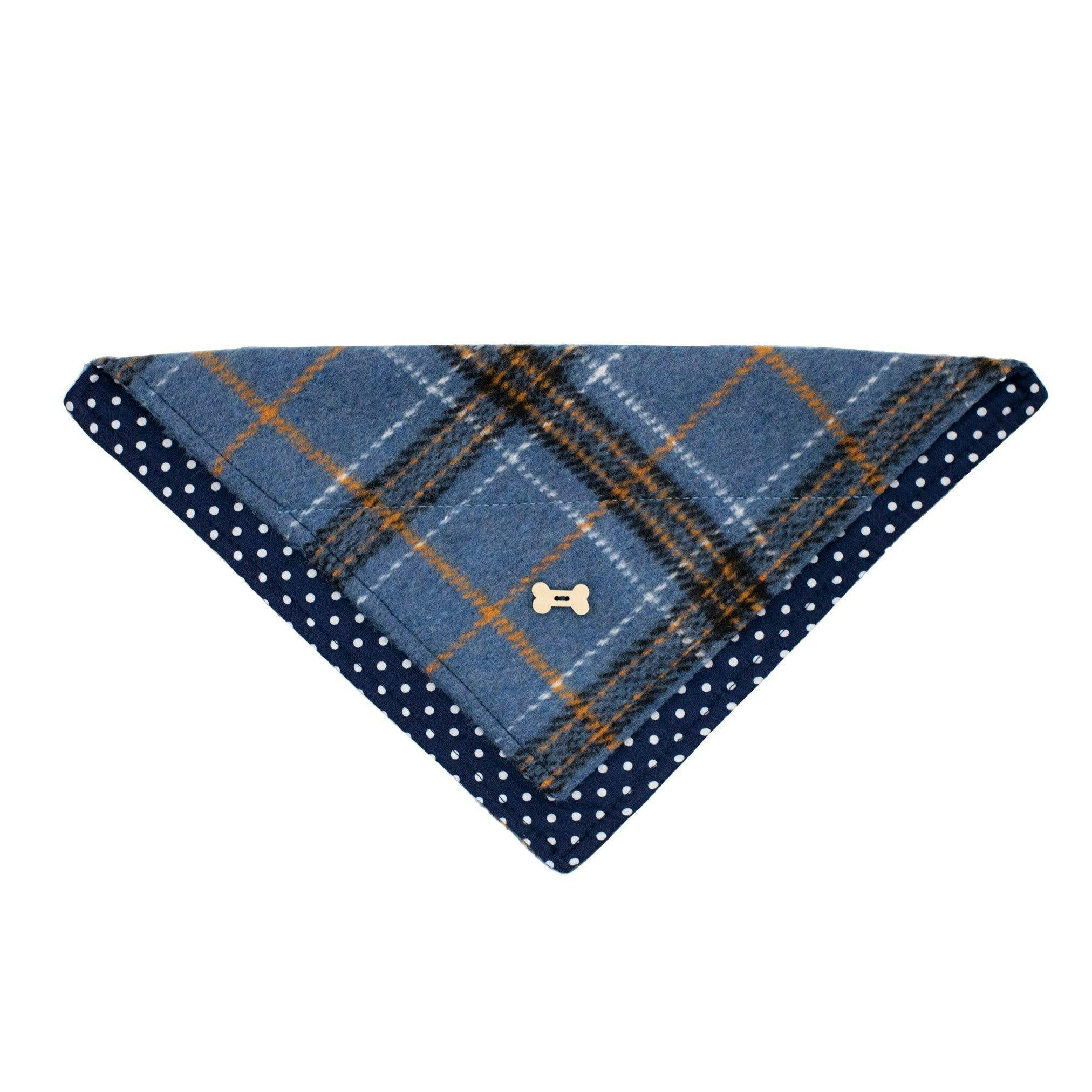 Heritage Traditions Blue Heritage Hounds Tartan Dog Bandana - Tartan
