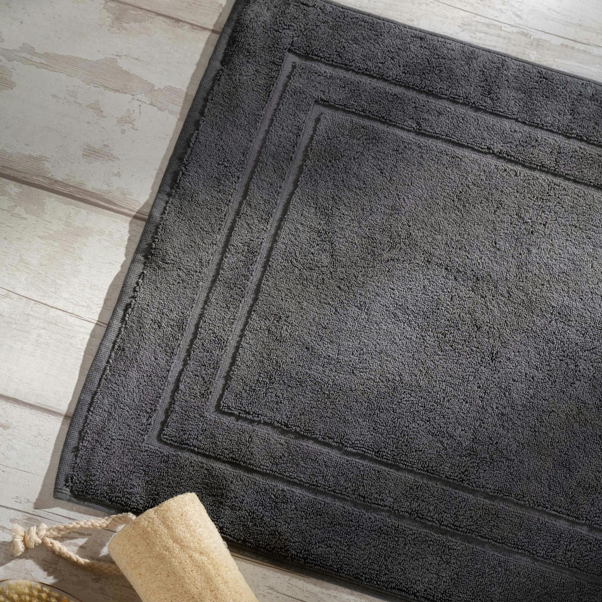 Soak&Sleep Smoke Egyptian Cotton Bath Mat - Single