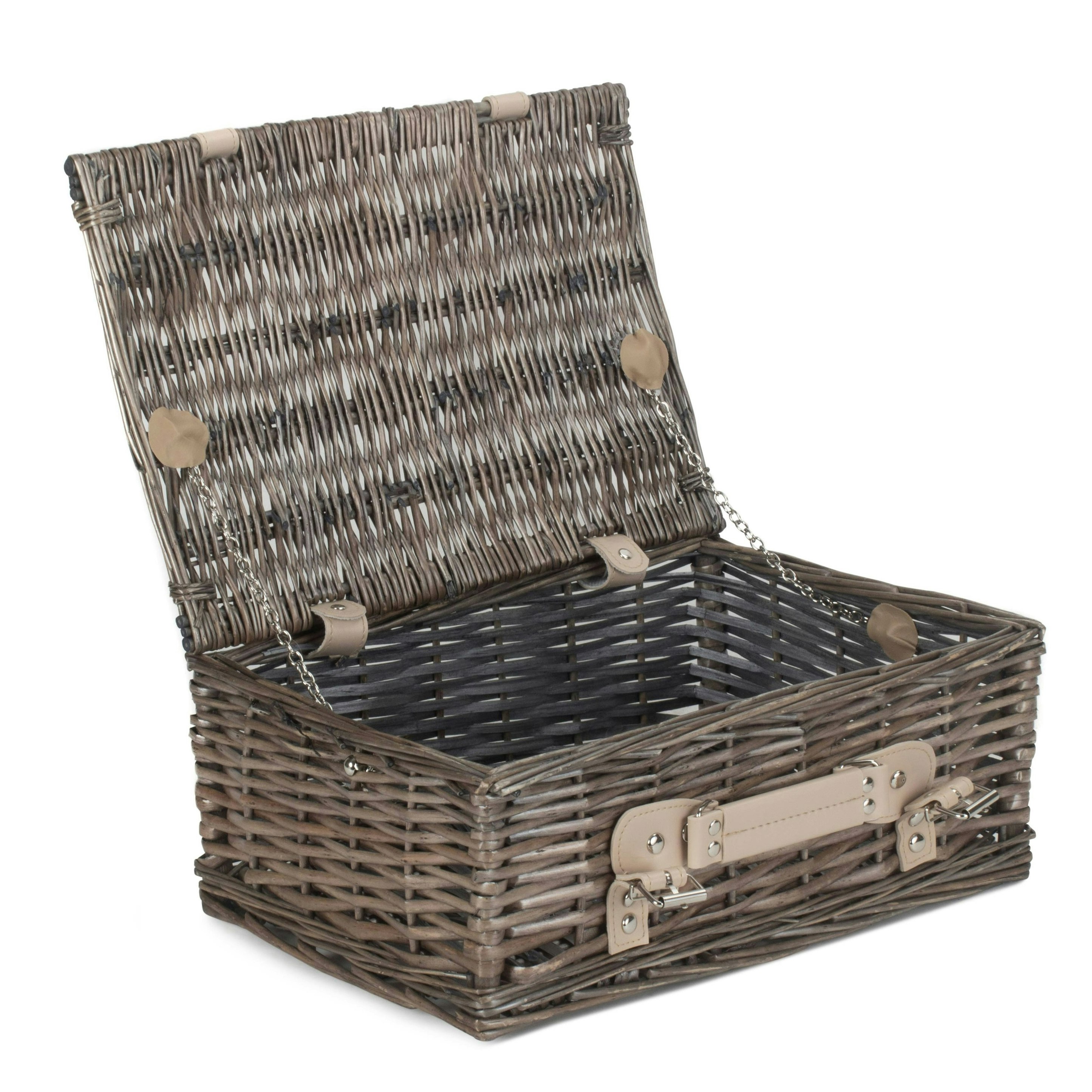 Red Hamper 35Cm Antique Wash Split Willow Wicker Basket - Antique Wash