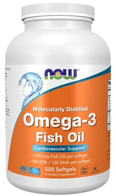 NOW Foods Omega 3 Molecularly Distilled EPA DHA Fatty Acids- 100 softgels - Image 7