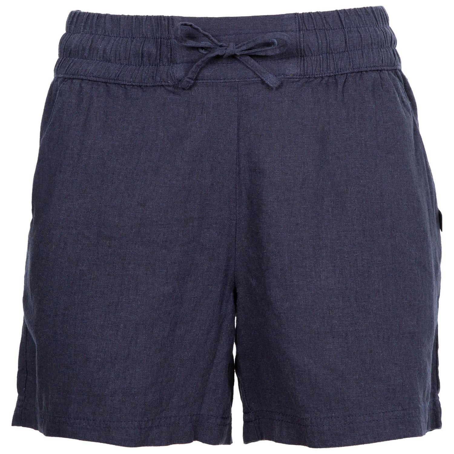 Trespass Women's / Shareena Casual Shorts - Navy - Navy - Xxs - 55% Linen/45% Viscose