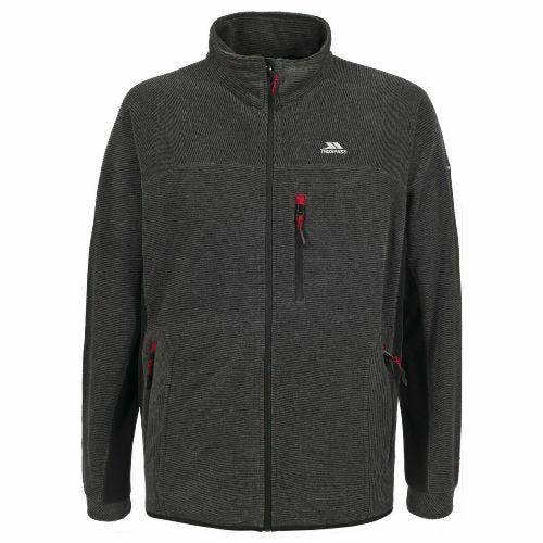 Trespass Men's Black Jynx Heavyweight Fleece Jacket - Olive Stripe - S