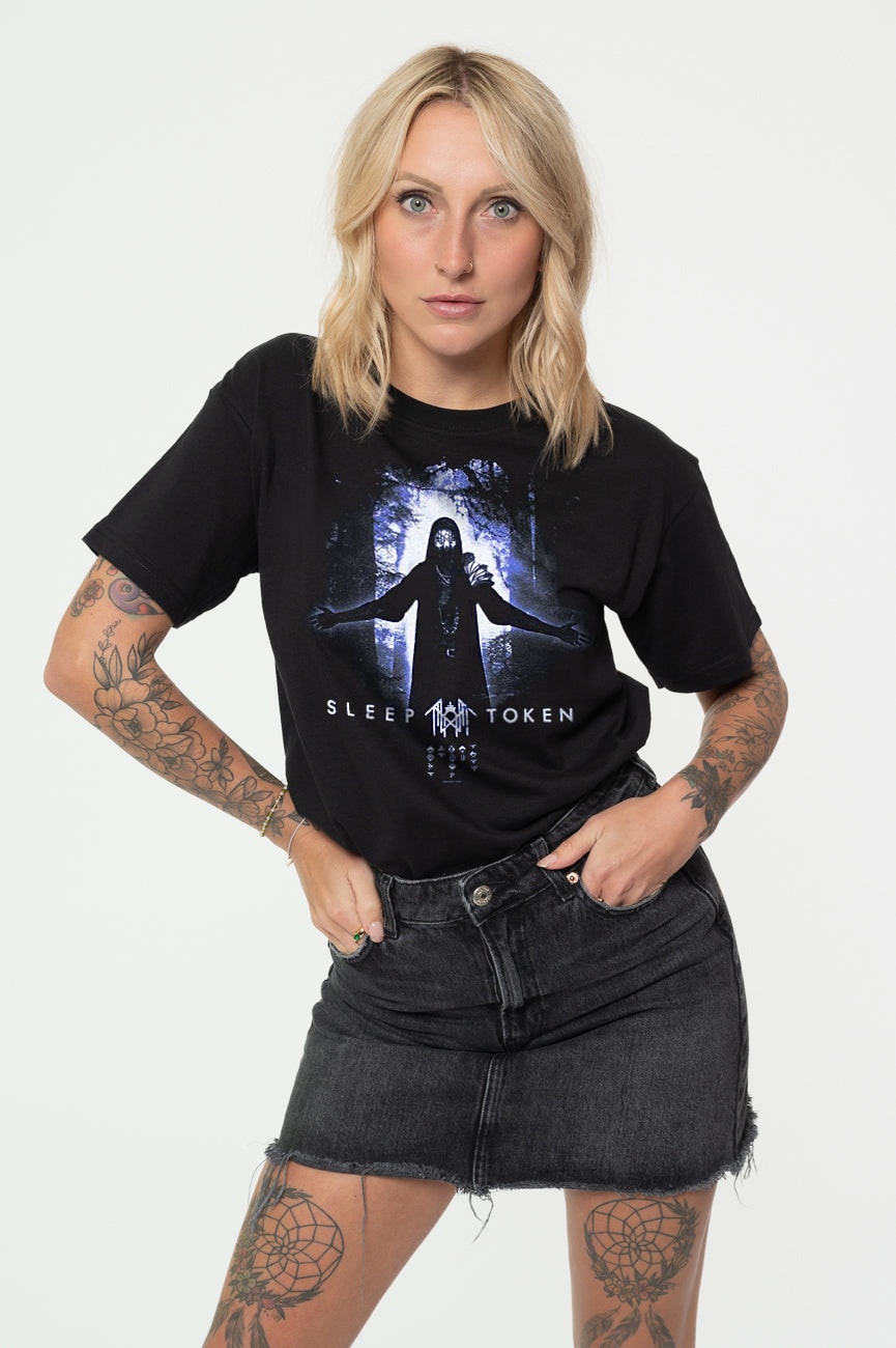 Paradiso Clothing Unisex Black Paradiso Sleep Token Vessel Forest T Shirt - M