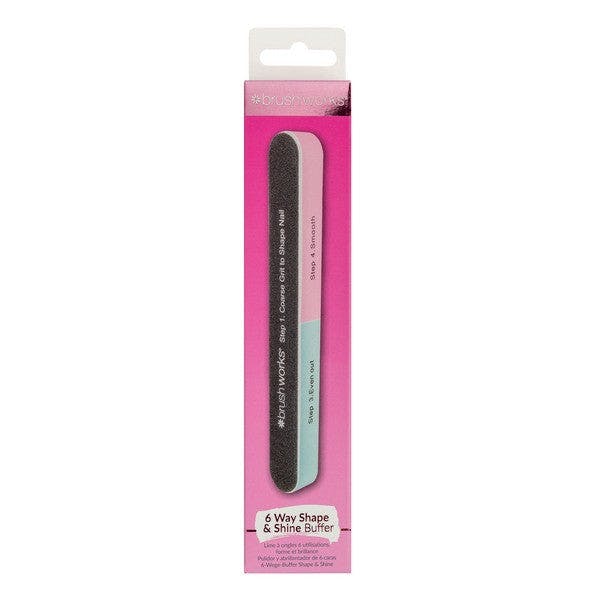Brushworks 6 Sided Nail File - Shape & Shine - Image 5