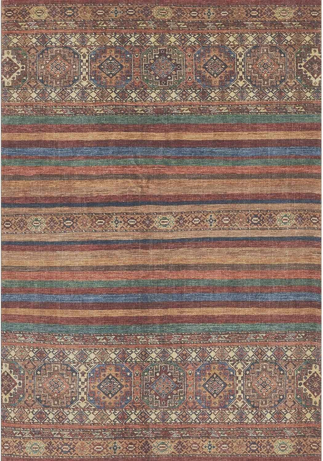 Rackhams Brown Washable Persian Zahra Classic Rug - 160X230 Cm