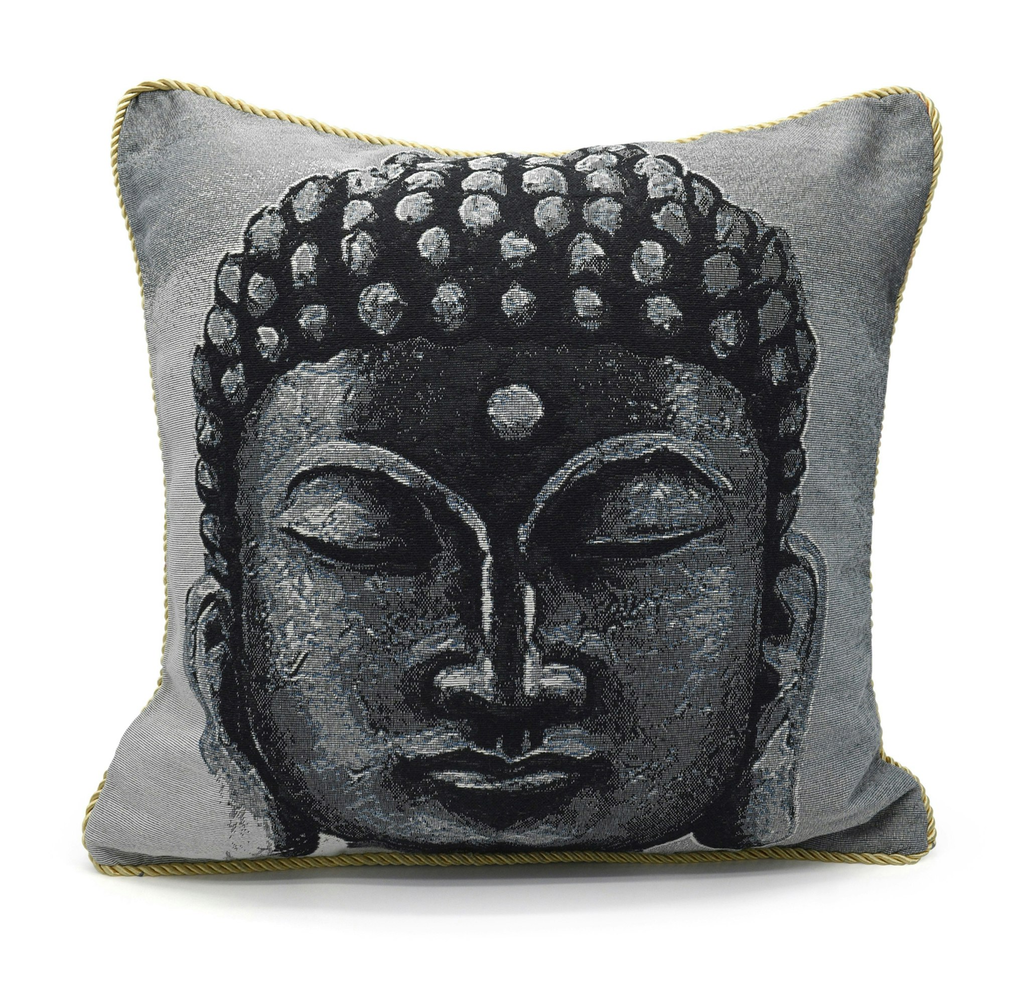 Rackhams Tapestry Filled Scatter Cushion - 43Cm X 43Cm - Buddha