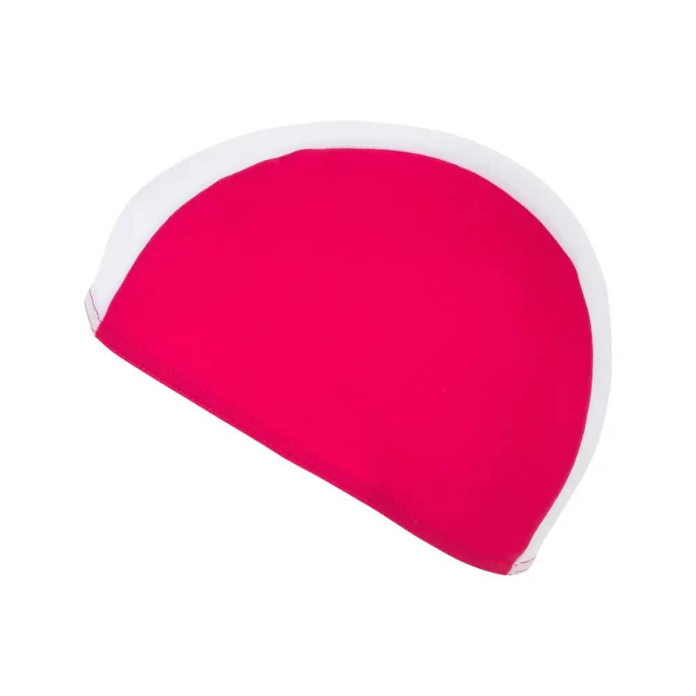 Fashy Pink/White Junior Fabric Swim Cap - Multi