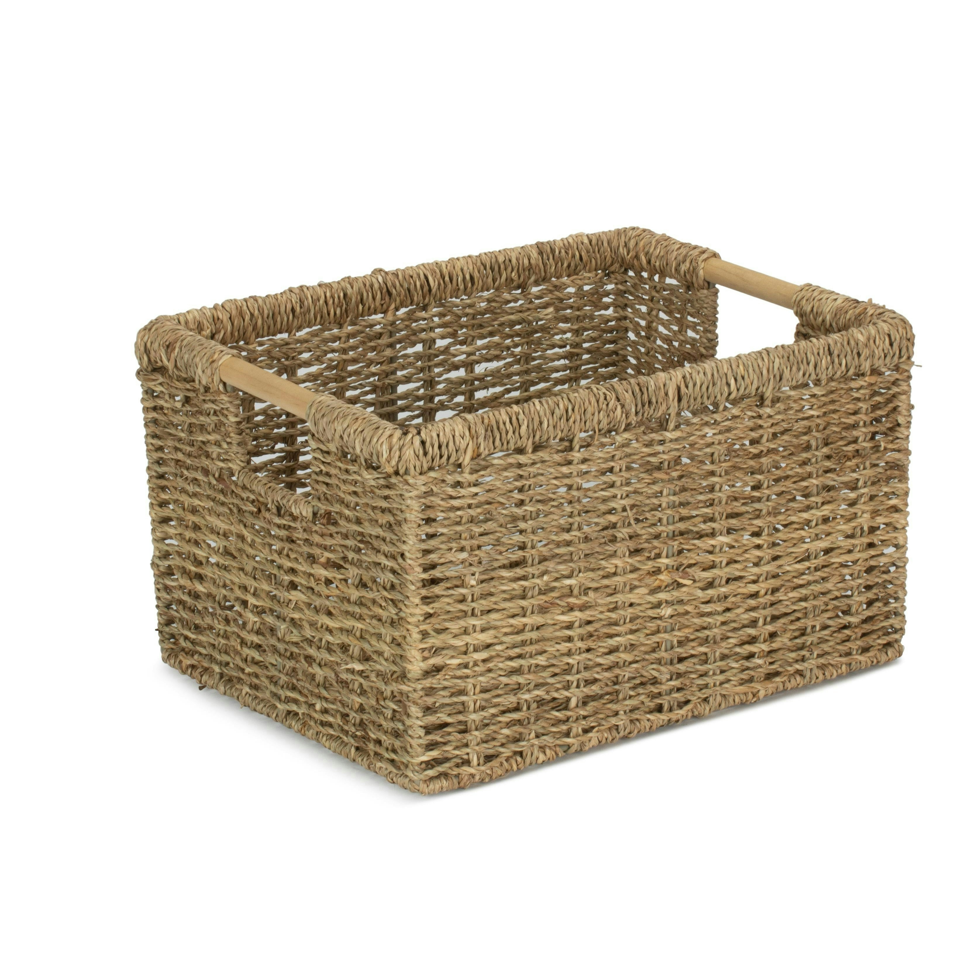 Red Hamper Nordic Seagrass Storage Basket - Large
