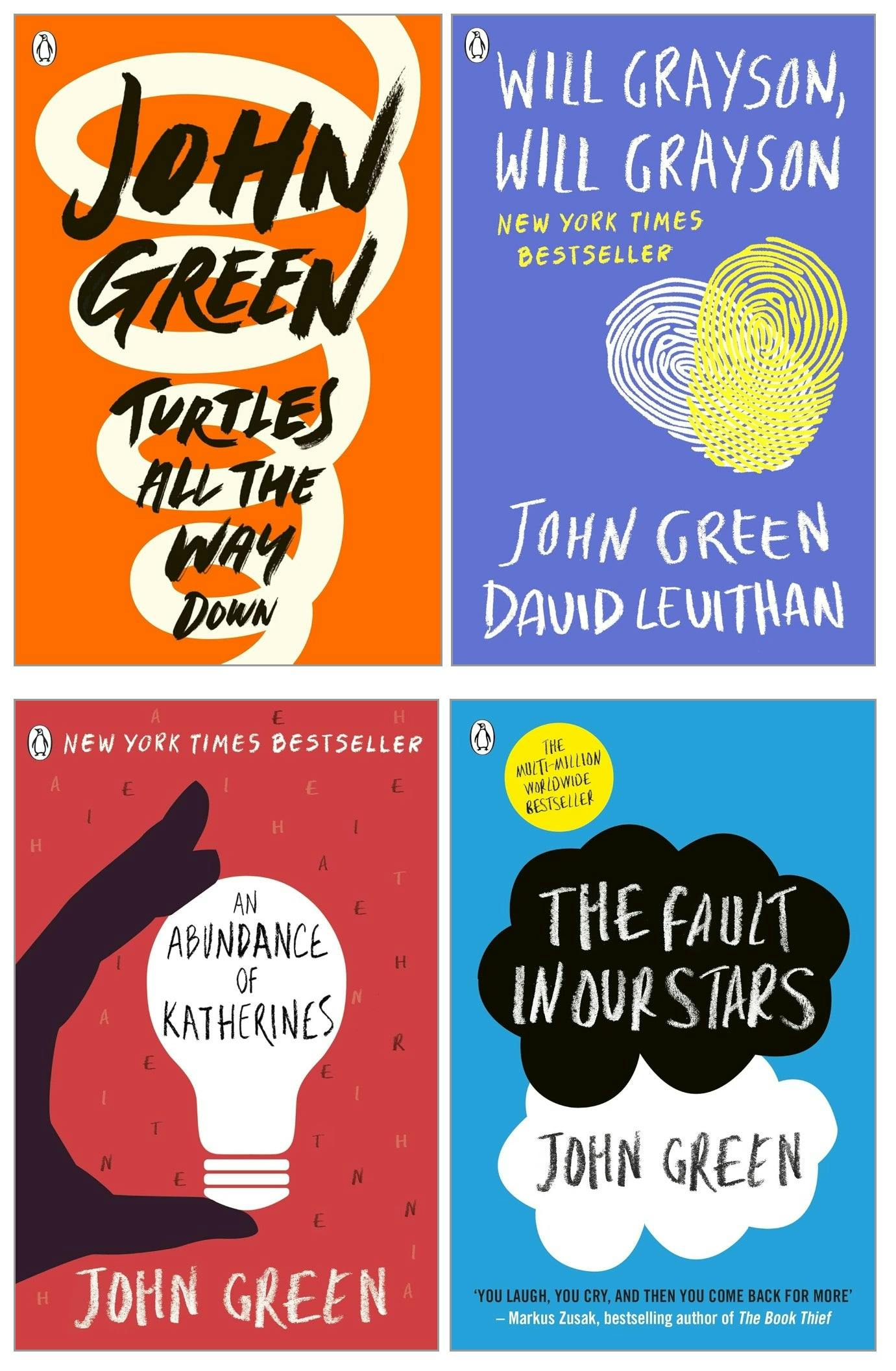Various Publishers Green John Collection 4 Books Set (The Fault In Our Stars, An Abundance Of Katherines, Will Grayson, Will Grayson, Turtles All The Way Down)