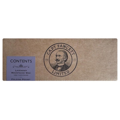 Captain Fawcett's Lavender Captain Fawcett Moustache Wax + Flip Moustache Comb