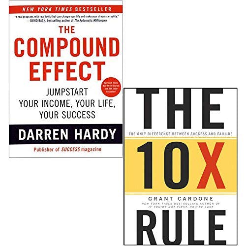 Various Publishers The Compound Effect, The 10X Rule [Hardcover] 2 Books Collection Set