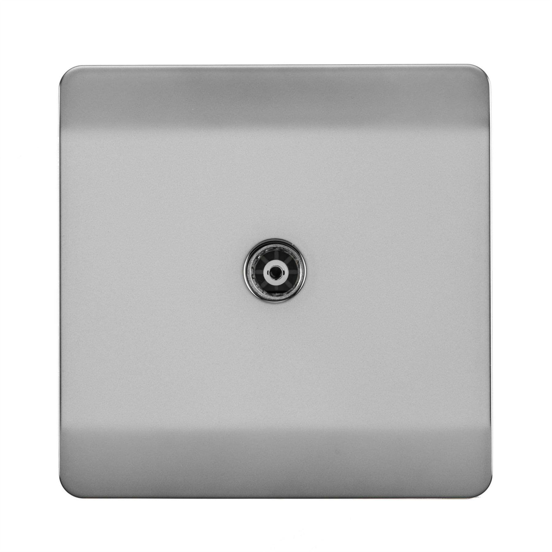 Trendi Artistic Modern Glossy Tactile Tv Socket Stainless Steel - Image 7