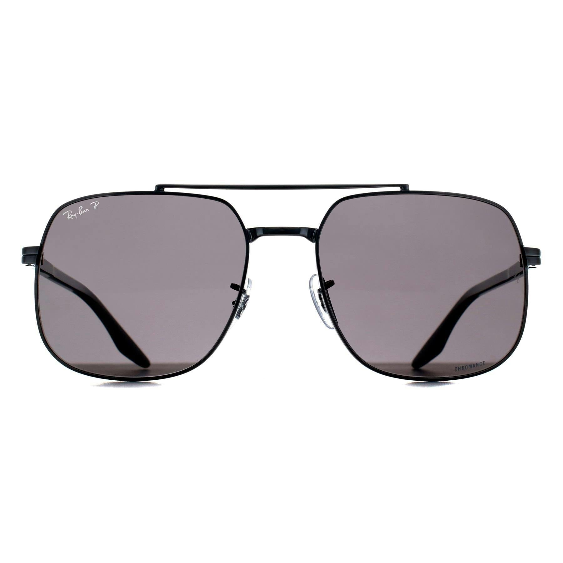 Ray-Ban RB3699, Gunmetal Polarized Sunglasses Dark Grey Polarised+ lenses, Mojo Glasses - Image 7