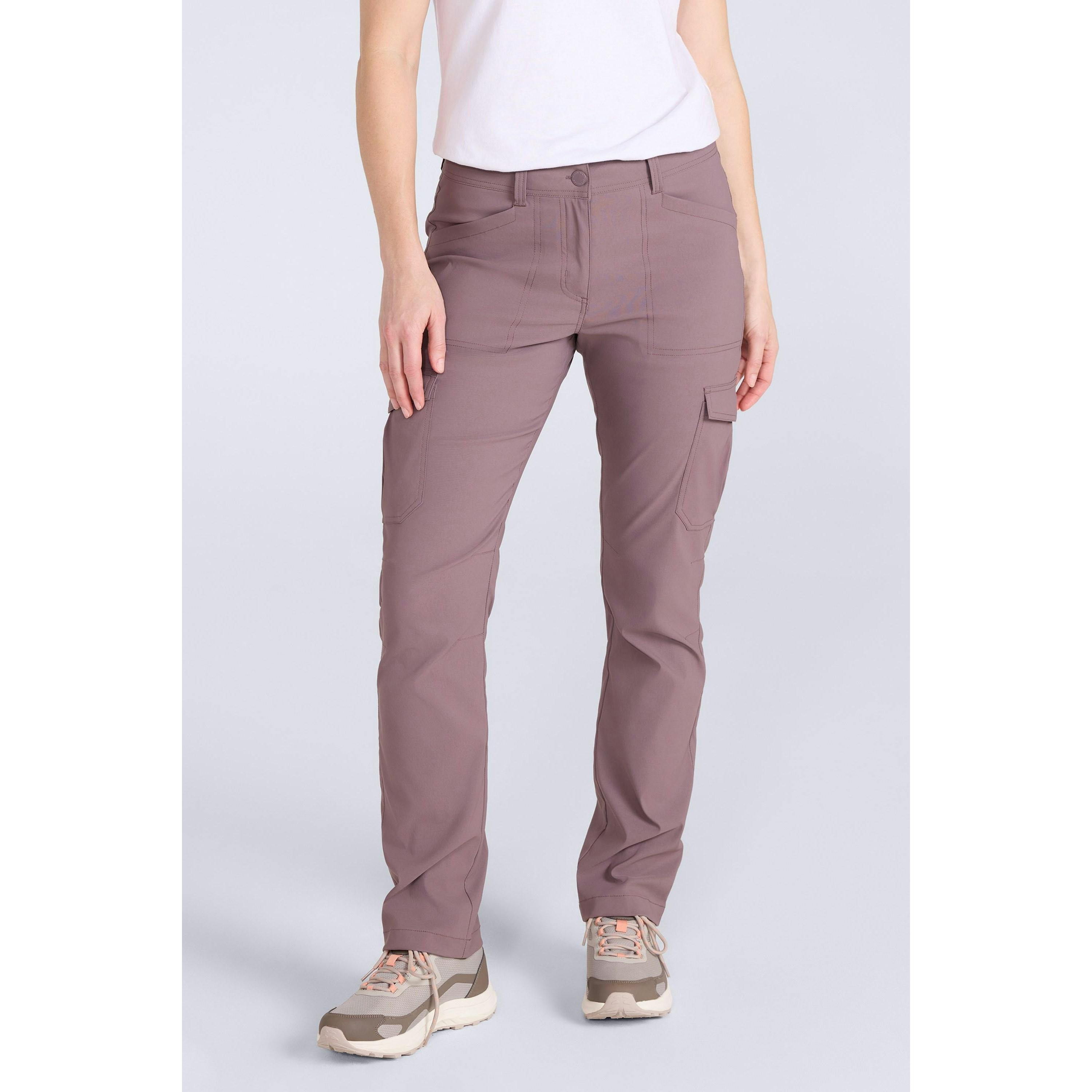 Mountain Warehouse Women's Brown / Conniston Cargo Trousers - 16 Uk - 95% Polyamide/5% Elastane