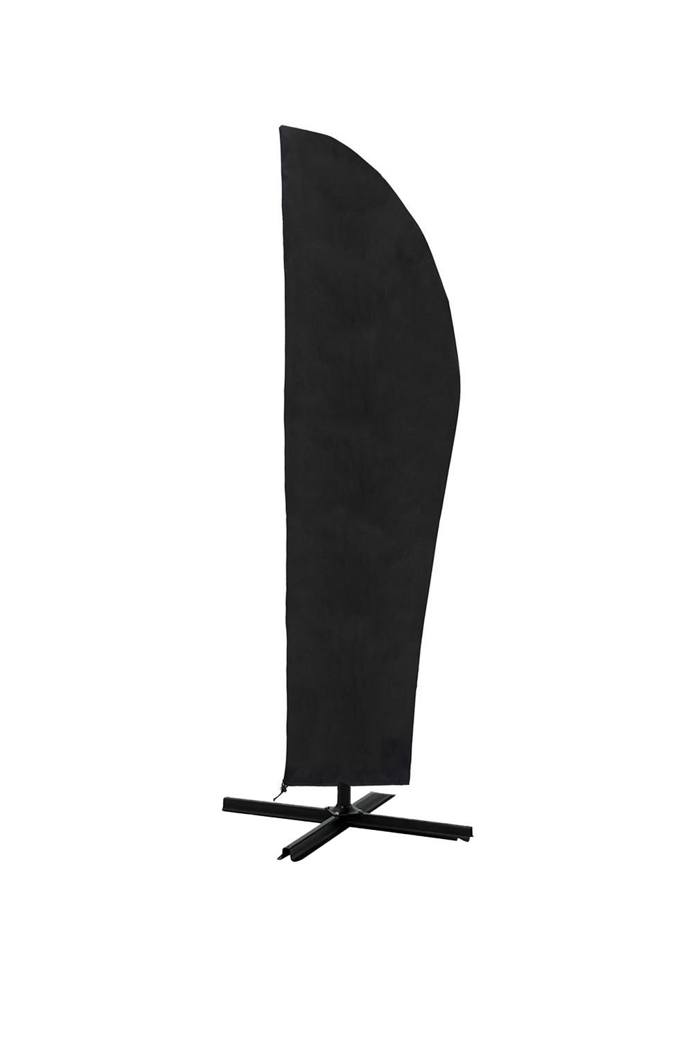 Rackhams Black 0.72M W X 2.61M H Outdoor Waterproof Banana Umbrella Parasol Cover - One Size