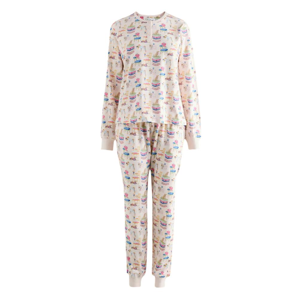 Cath Kidston Women's Pink / Dogs Cotton Jersey Pyjama Set - Xxl R - 95% Cotton/5% Elastane