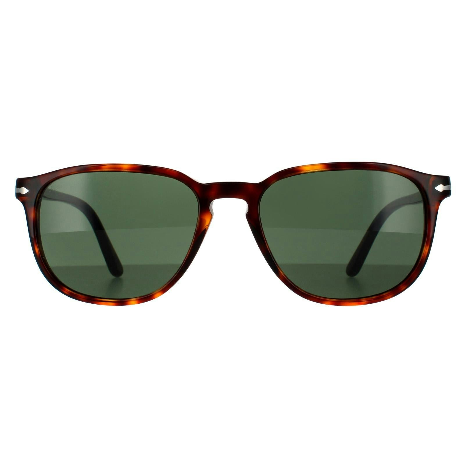 Persol Men's Brown Square Havana Green Po3019s Sunglasses In - Image 6
