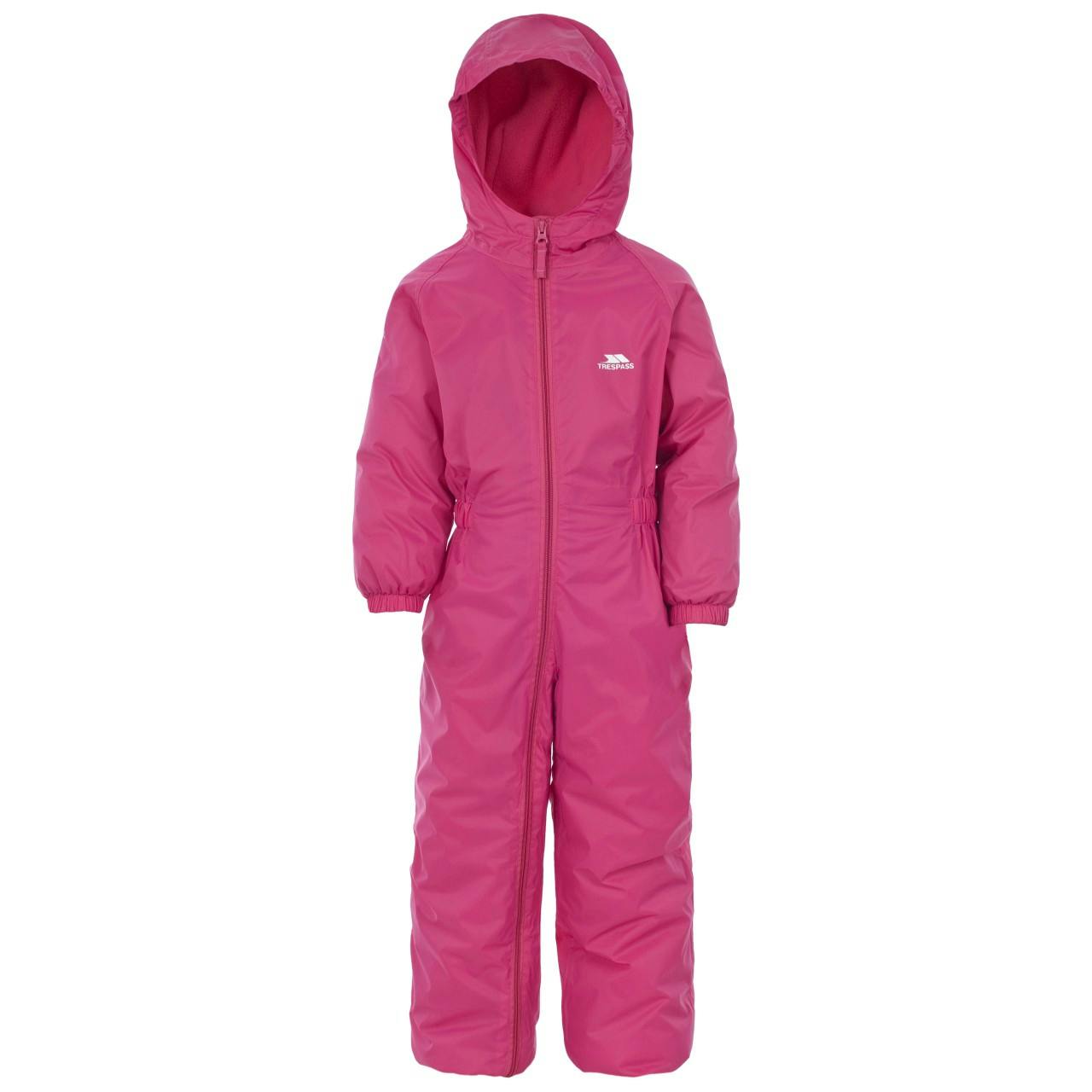 Trespass Unisex Kids Kids Dripdrop Padded Waterproof Rain Suit - Gerbera - 2/3 Years - Gerbera - 100% Polyester