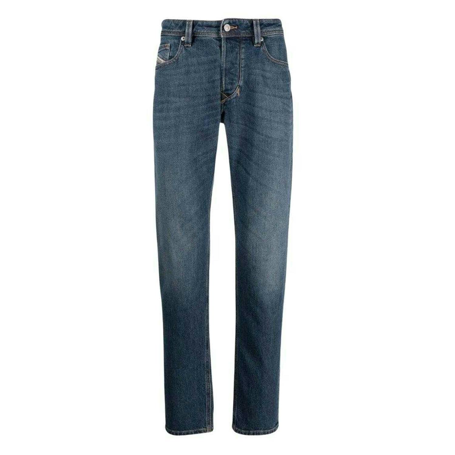 Diesel Men's Grey Larkee-Beex Jeans - 29R - 94% Cotton/5% Polyester/1% Elastane