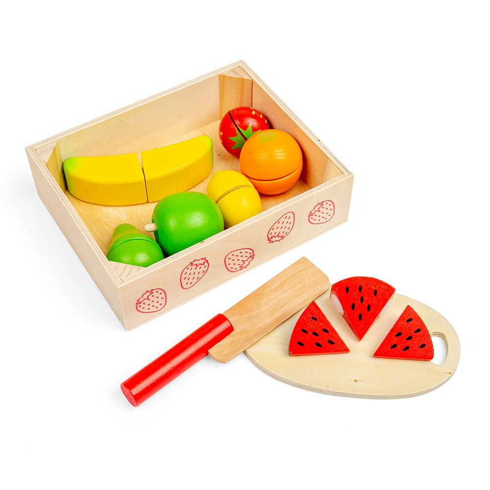 Bigjigs Toys Orange Cutting Fruit Crate