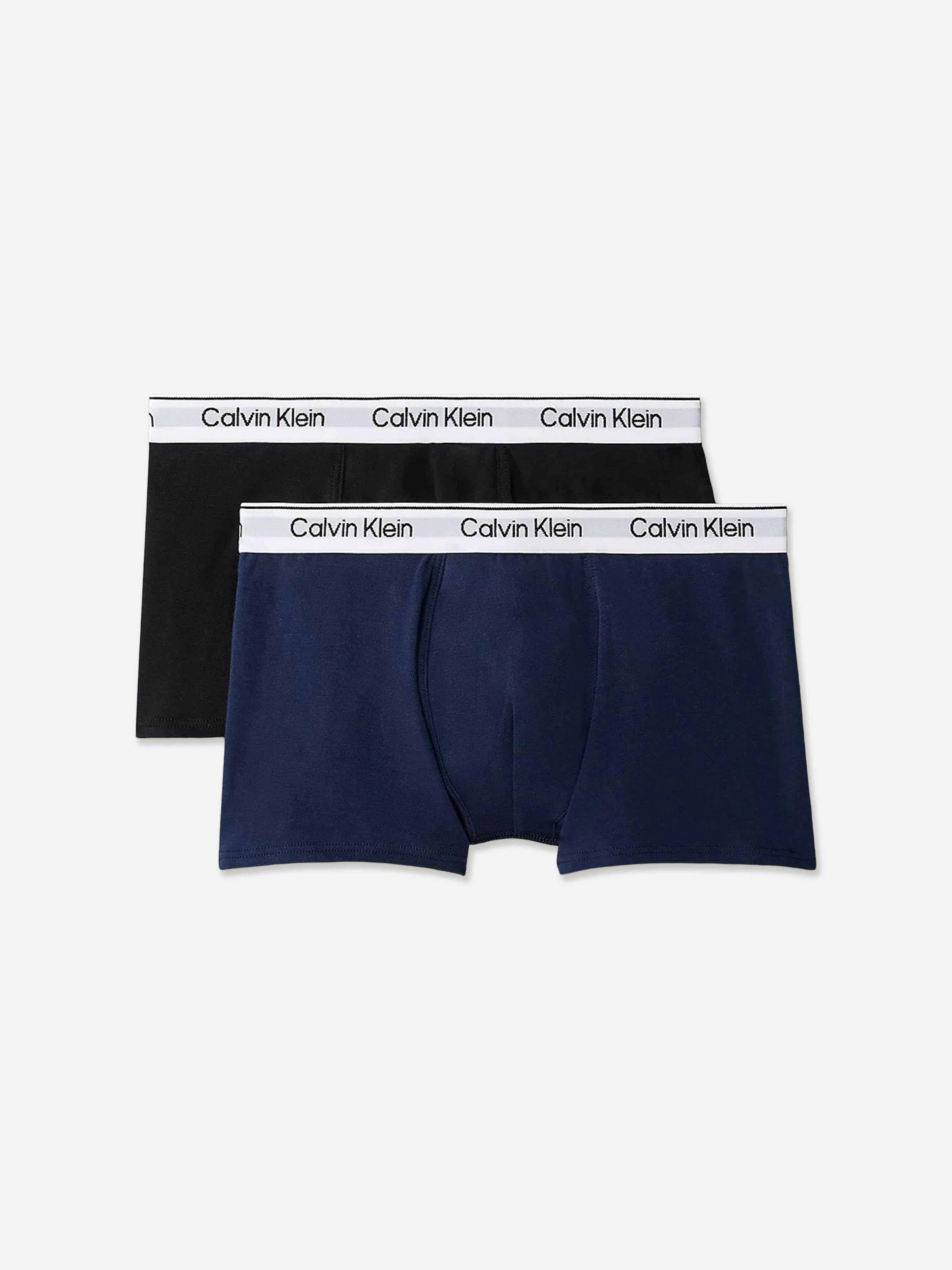 Calvin Klein Boys Black 2 Pack Boxer Shorts Set In - 8 - 10 Yrs