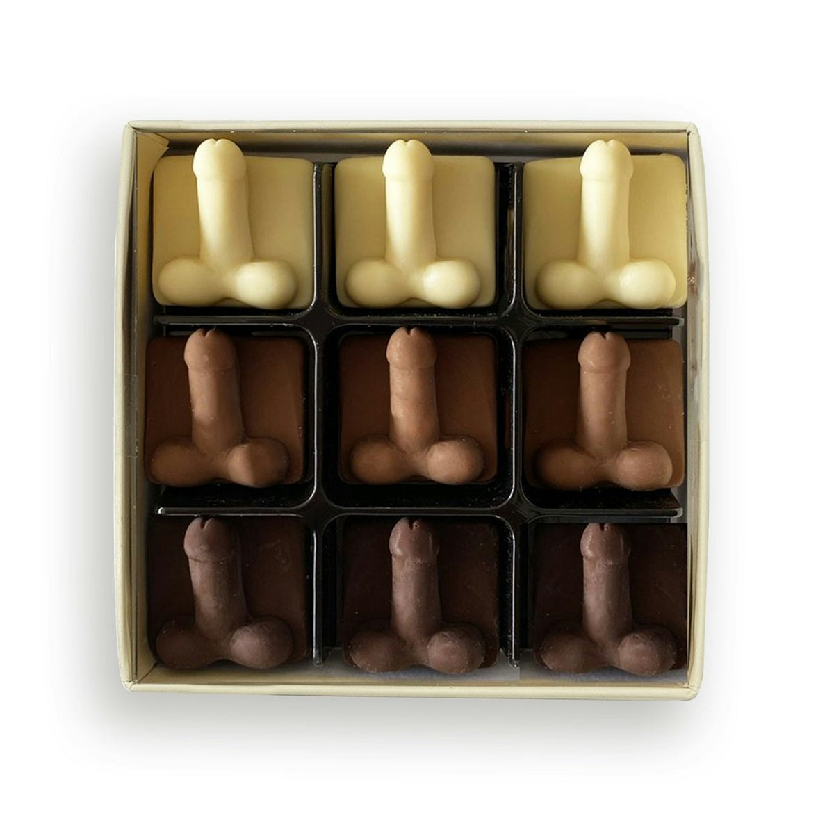 Choc On Choc Dark/White/Light Chocolate Willies