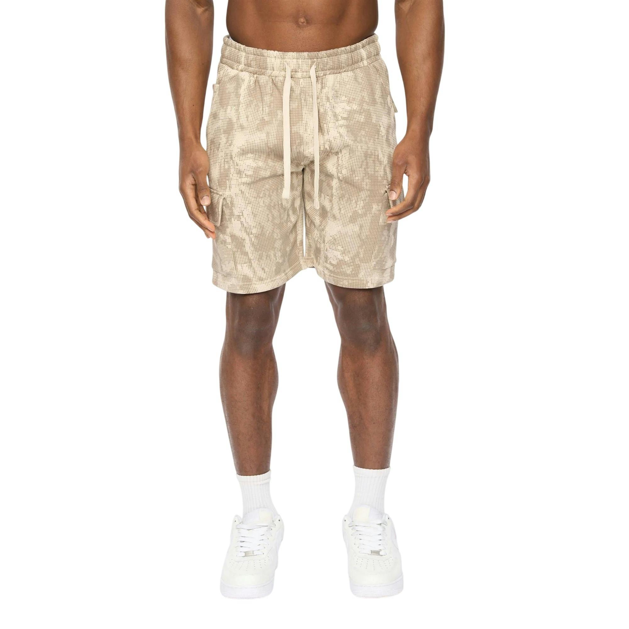 Crosshatch Men's Light Bardon Camo Cargo Shorts - Stone Camo - Xl - Stone Camo - 60% Cotton/40% Polyester