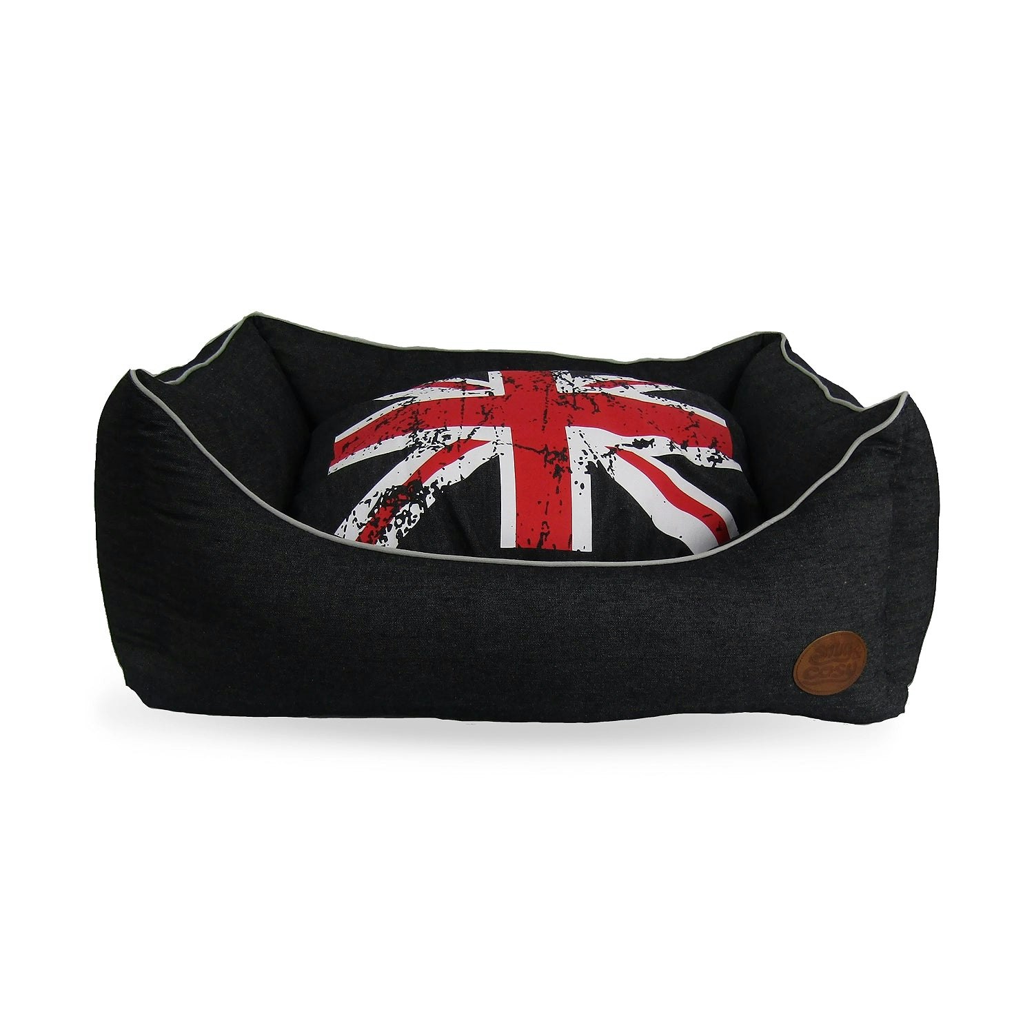 Snug And Cosy Pets The Denim Union Jack Bed - Xxlarge 42"