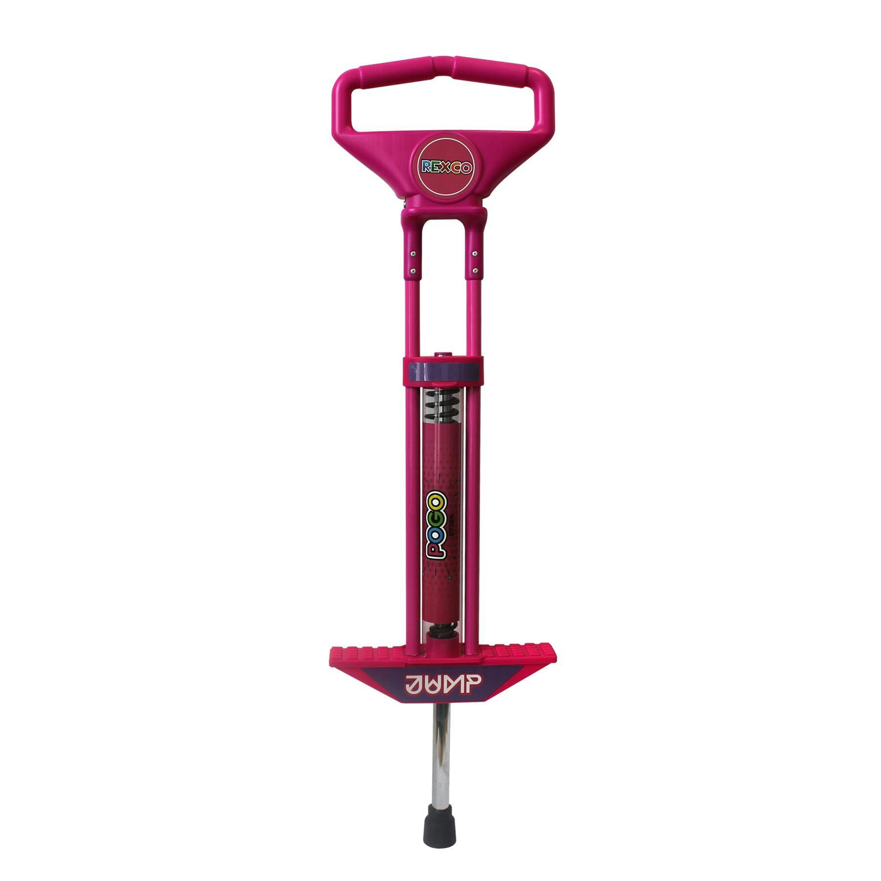 Rexco Girls Pink Pogo Stick Spring Jump Bounce Childrens Kids Bouncing Toy Game