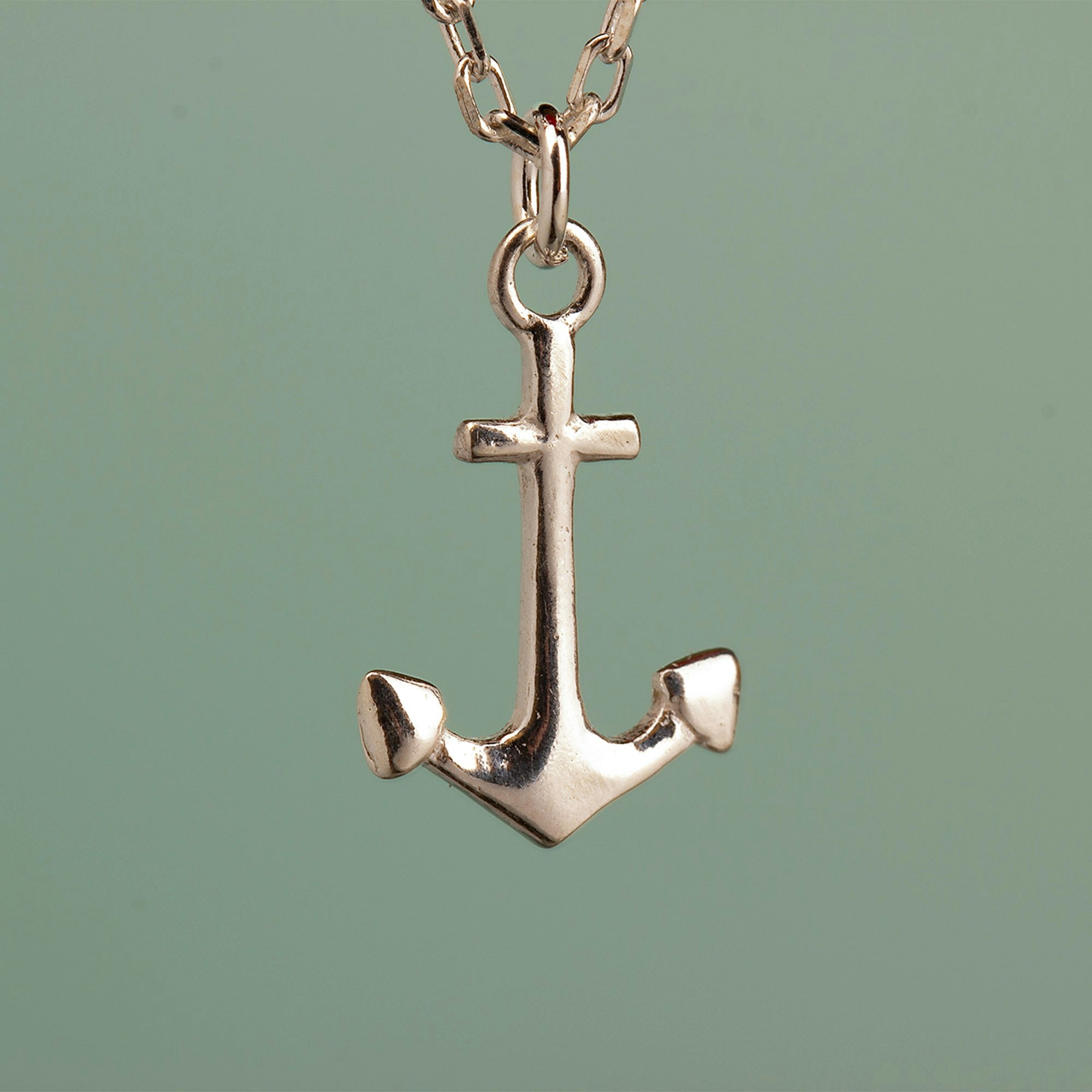 Mylee London Silver Anchor Necklace - Sterling - Yes