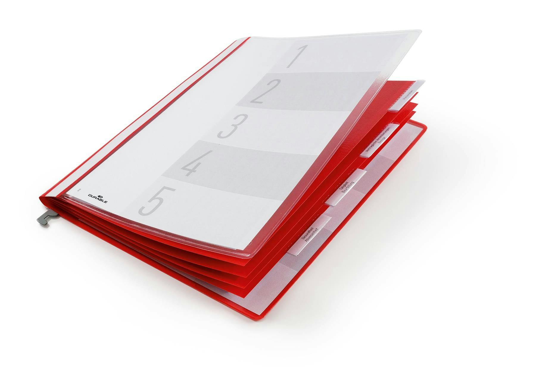 Rackhams Red Personnel Suspension Rail Folder Document Report File | A4