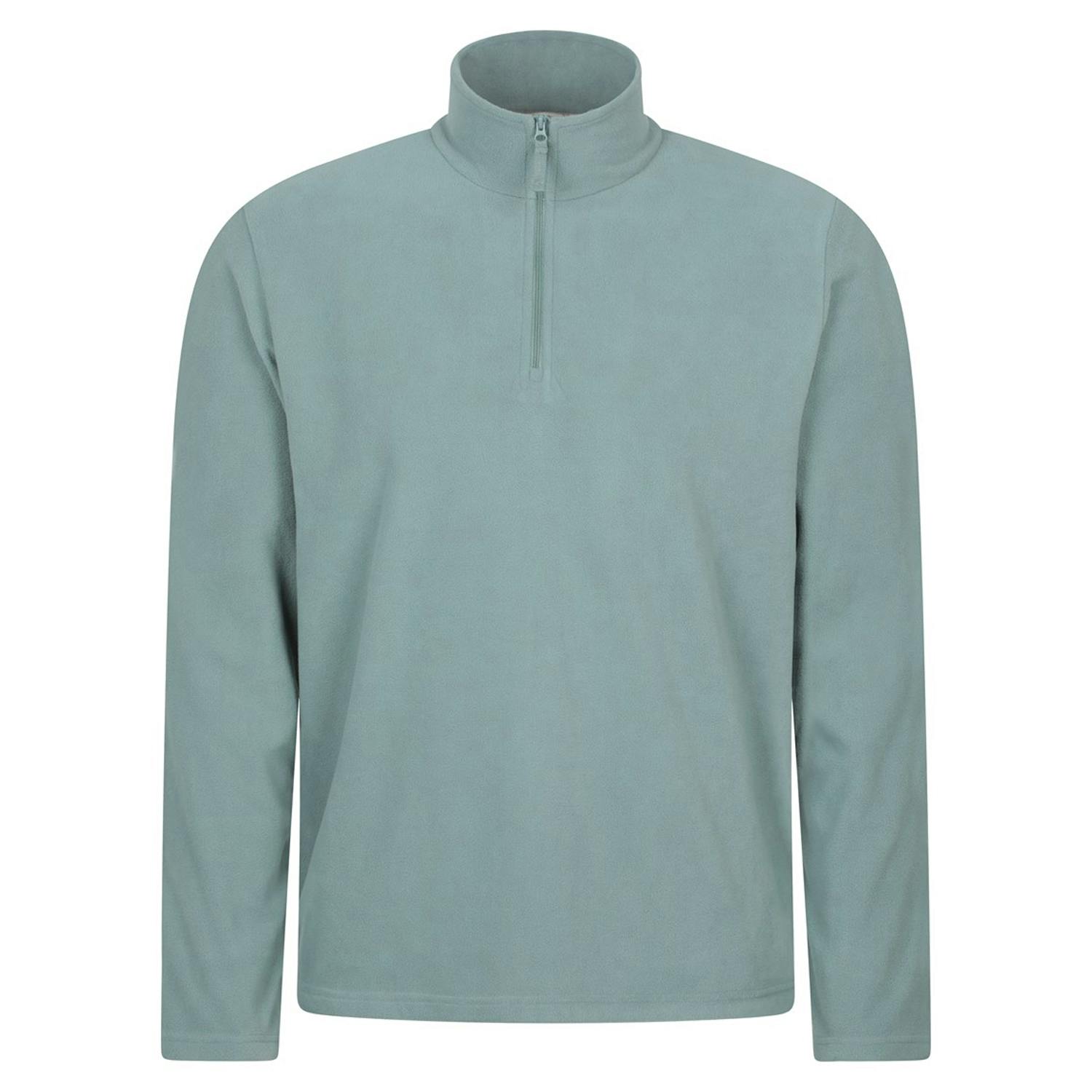 Mountain Warehouse Men's Green Camber Ii Half Zip Fleece - Pale - L - Pale - 100% Polyester