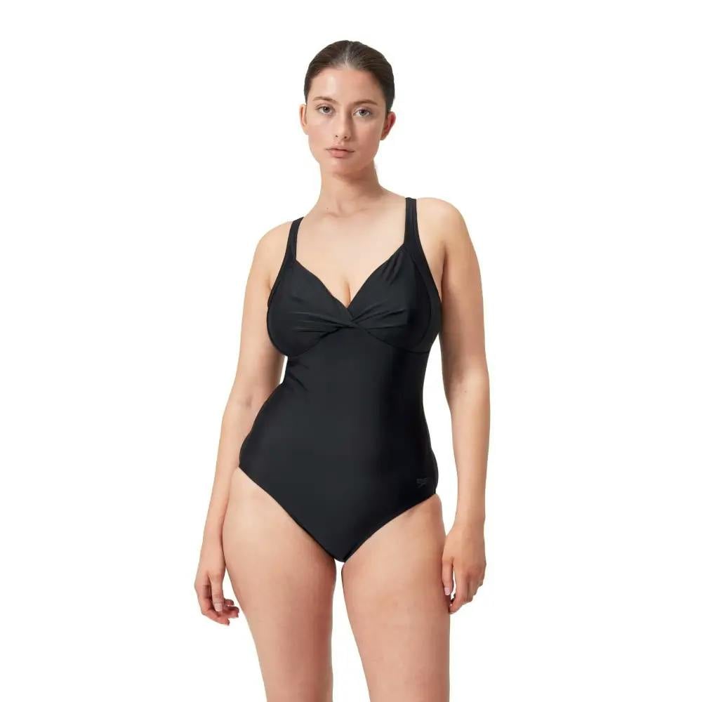 Speedo Knot Shaping Swimsuit Women's Black Size 24 - La Redoute - Image 7