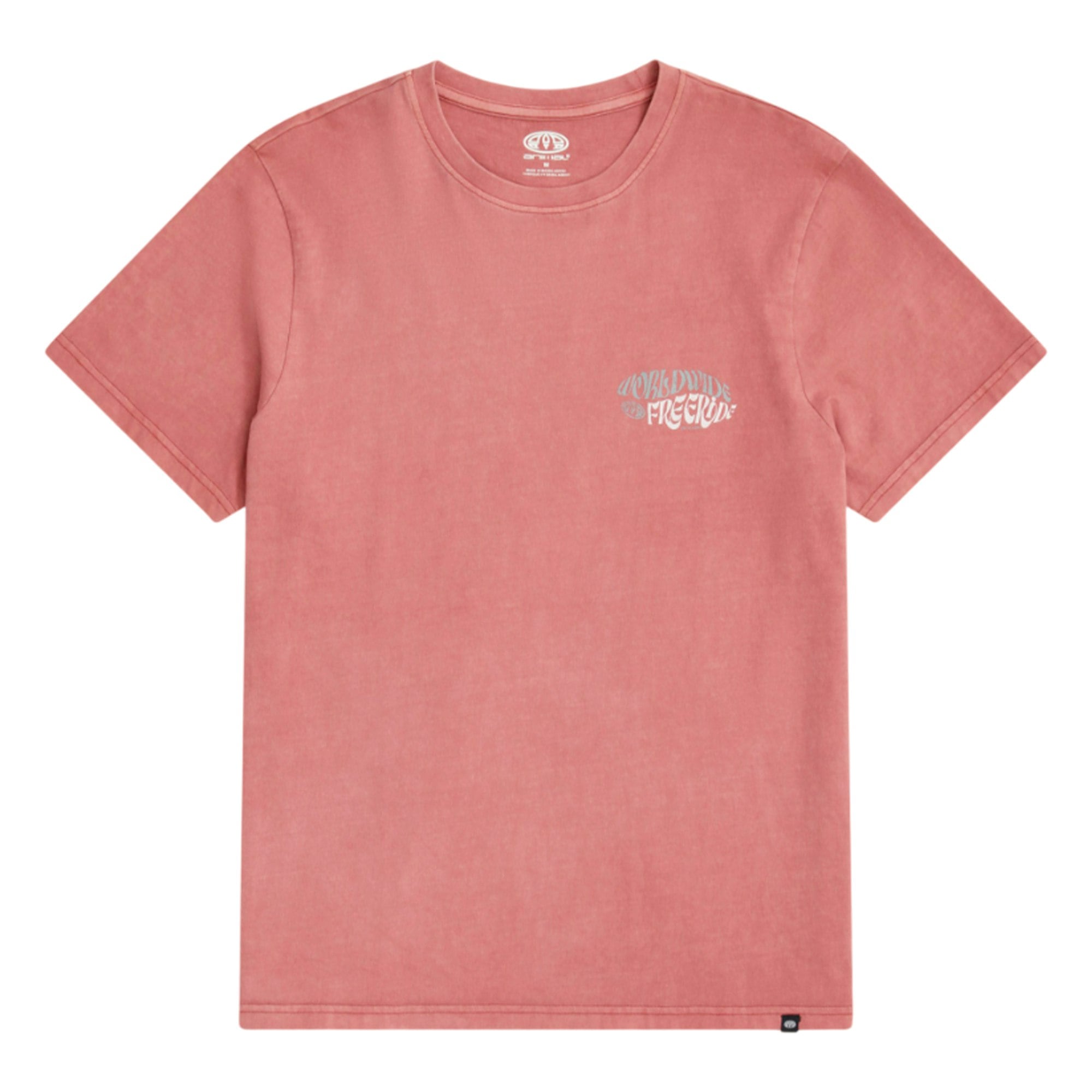 Animal Men's Dark/Burgundy Worldwide Freeride Jacob T-Shirt - L - 100% Mixed