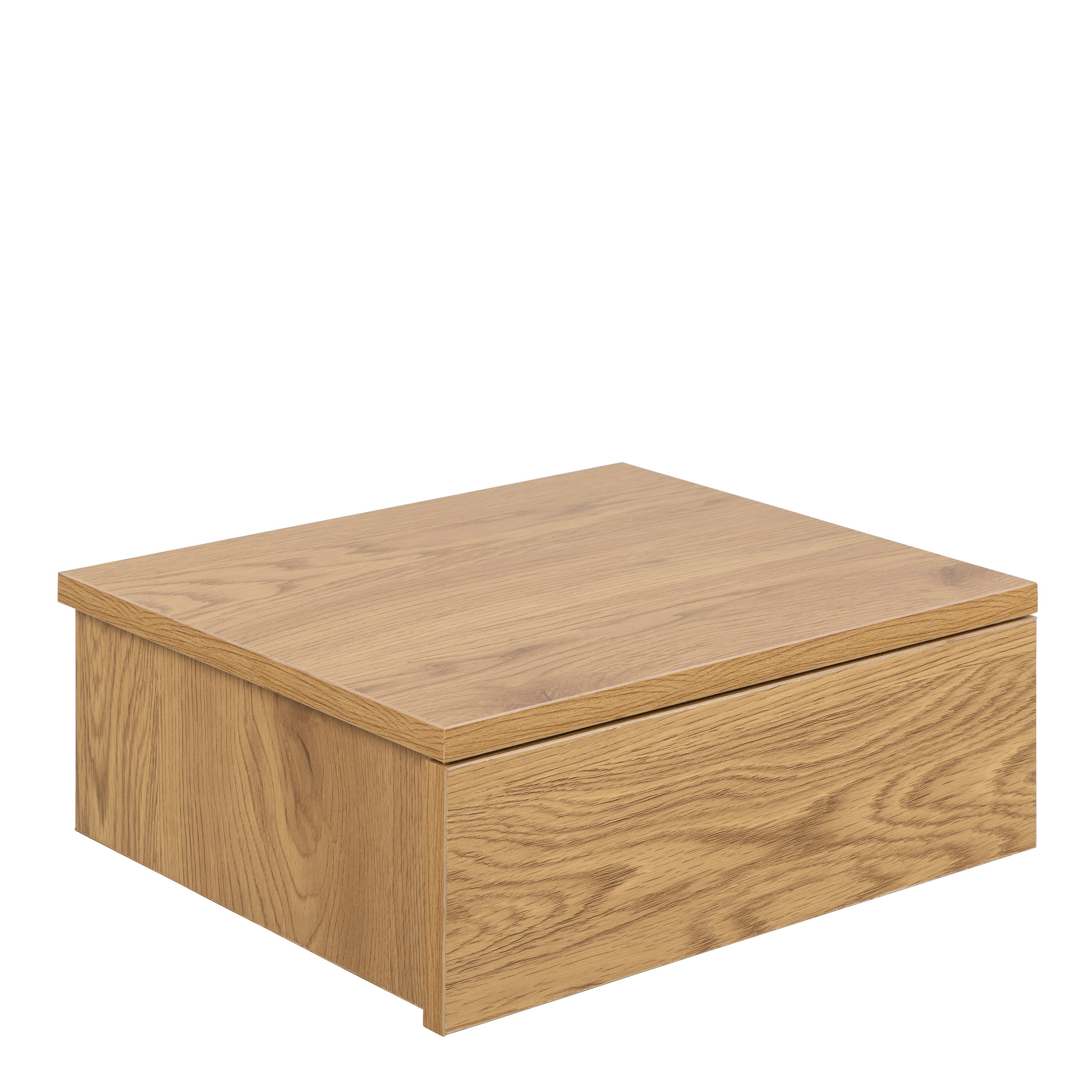 Furniture To Go Avignon Square Bedside Table With 1 Drawer In Oak - Neutral - Manufactured Wood - 1
