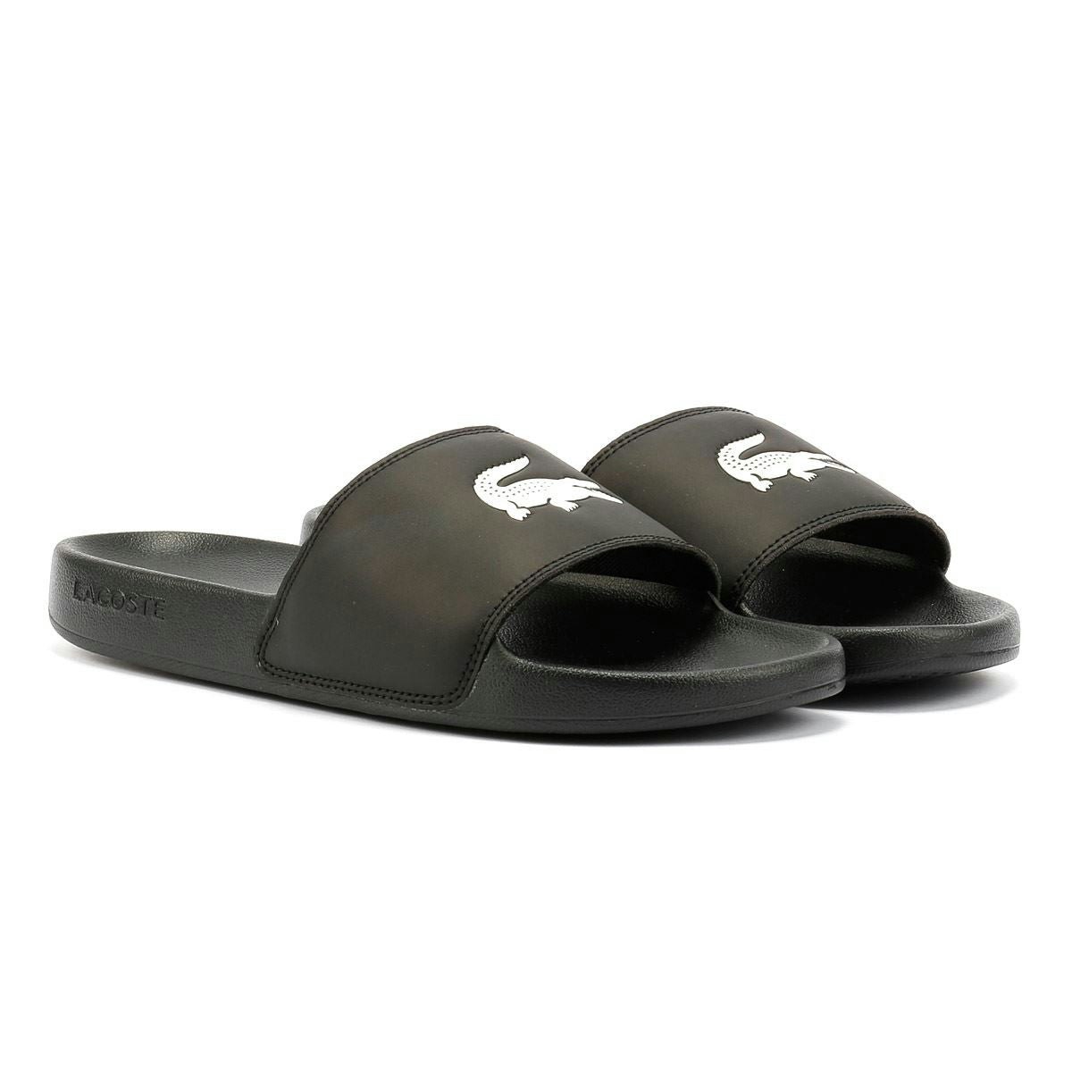 Lacoste Men's Black Serve Slide 0.0 Slides - Size 11