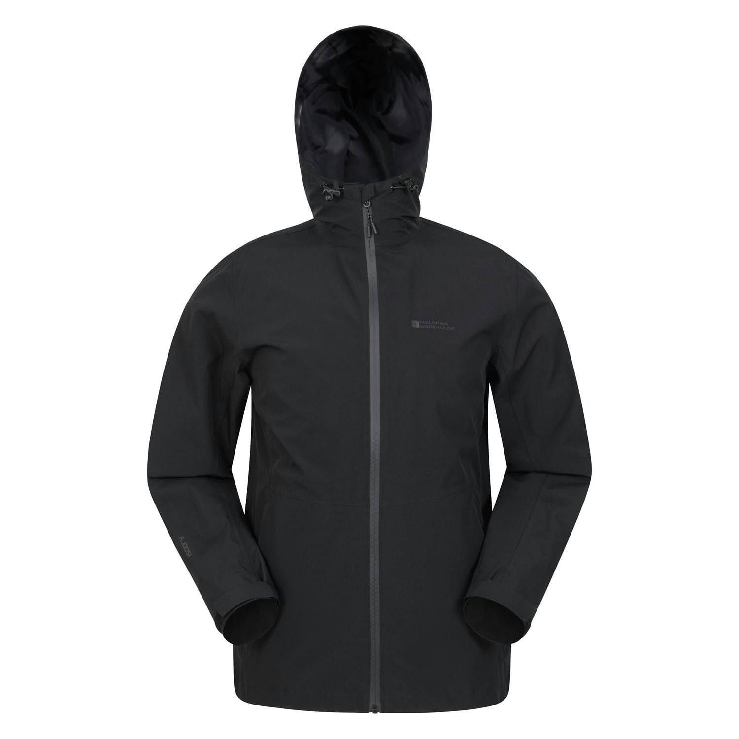 Mountain Warehouse Men's Black Covert Waterproof Jacket - Xl - 100% Polyester