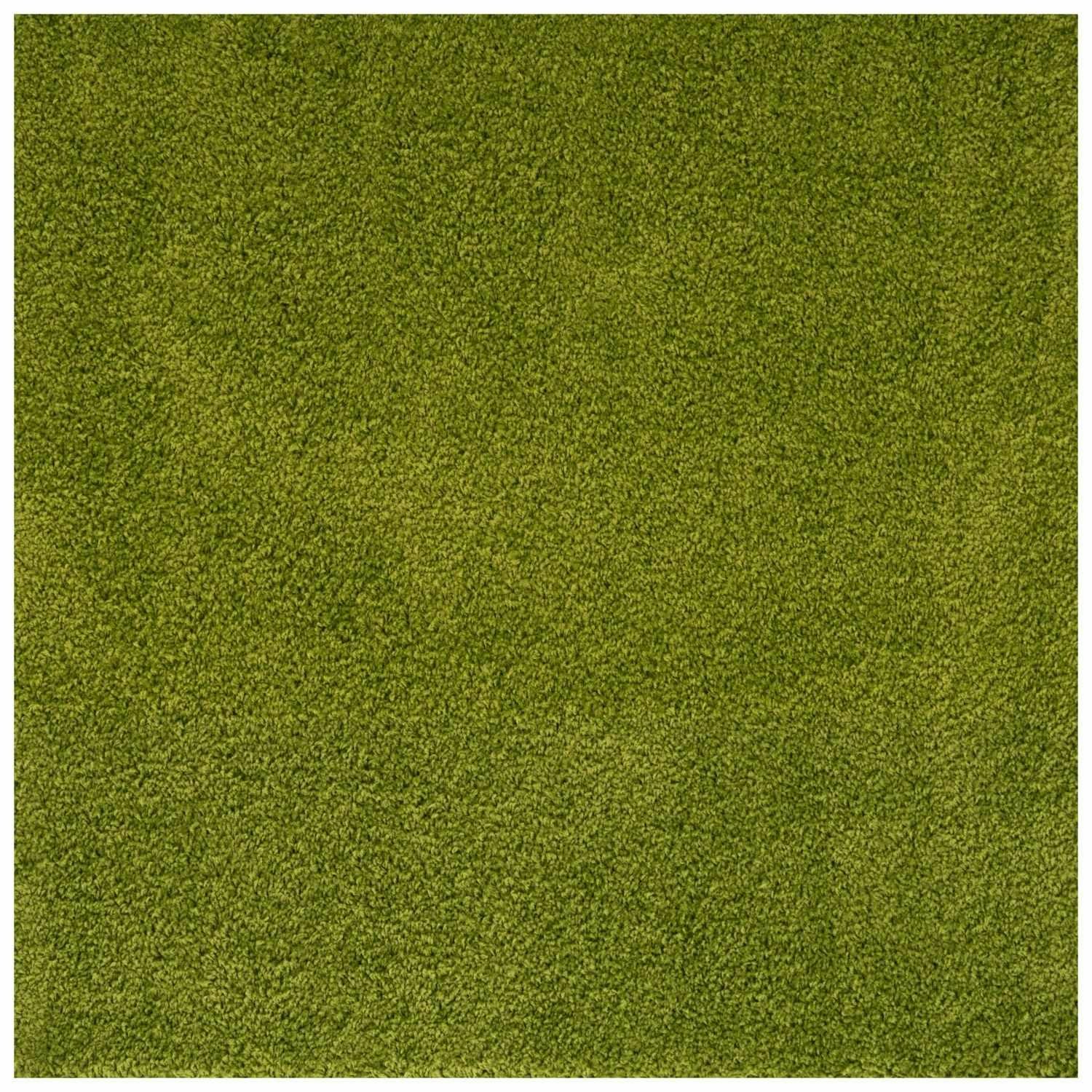 The Rugs Green Myshaggy Solid Rug - 120X120 Cm