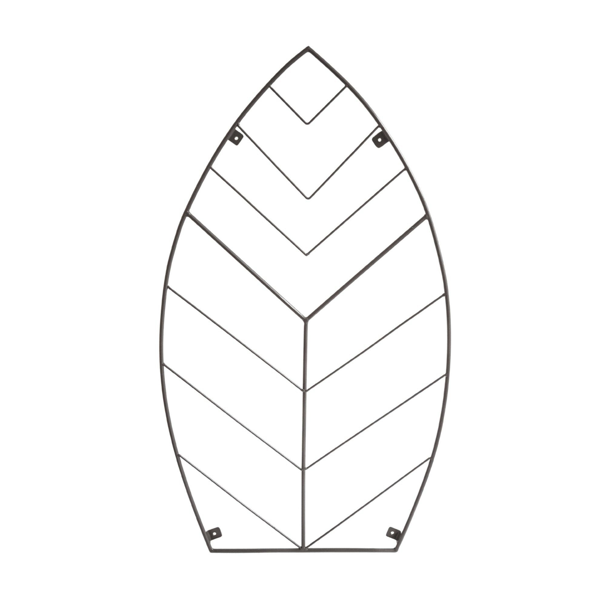 Ivyline Brown Outdoor Leaf Trellis - Zinc