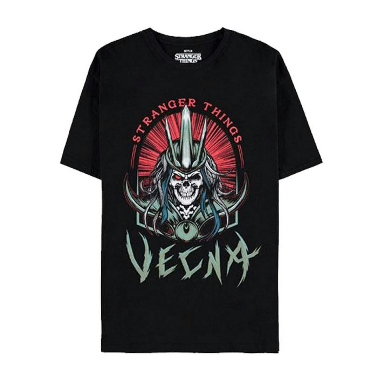 Stranger Things Unisex Black Adult Vecna Skull T-Shirt - M