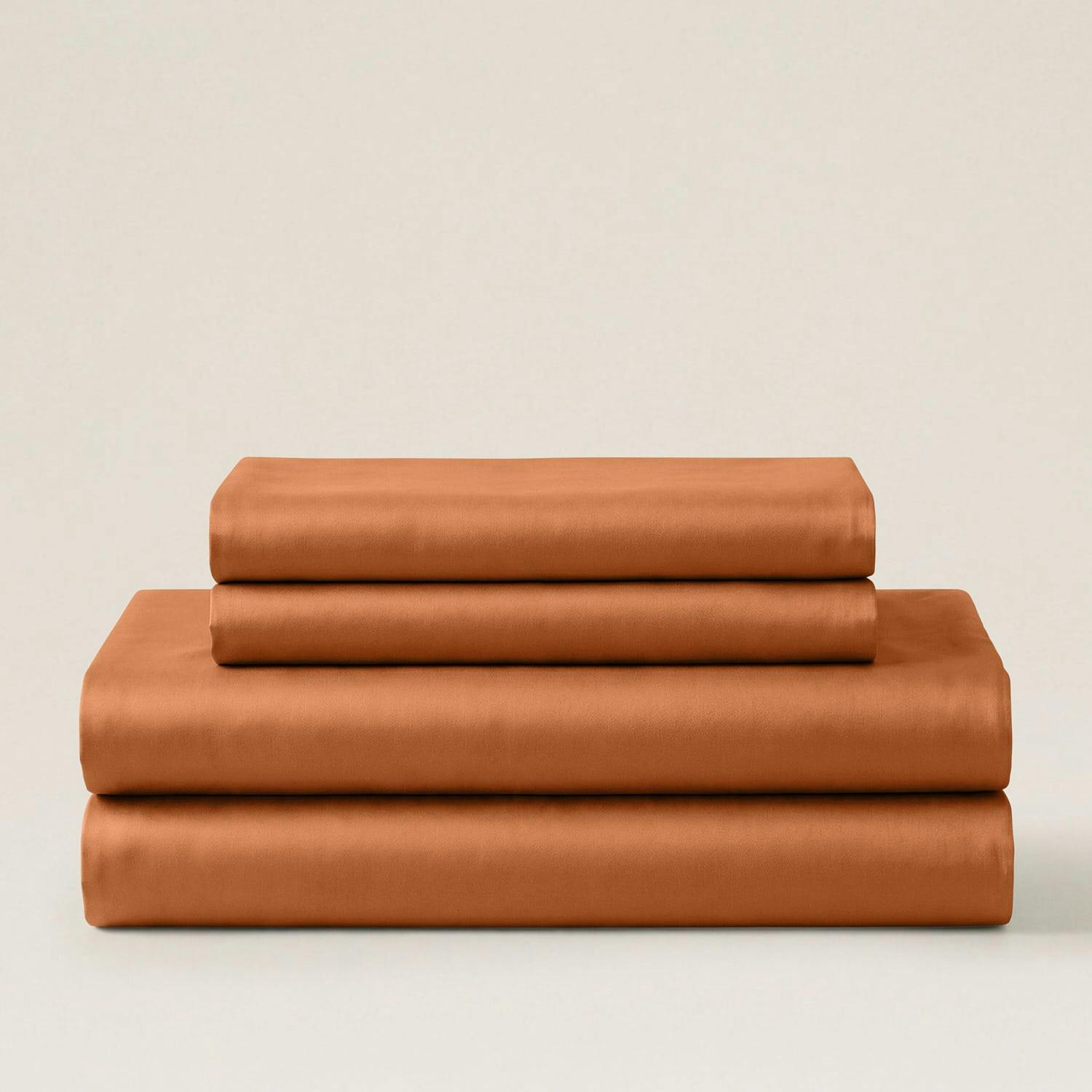 Rackhams Sateen Essentials Bedding Set - Terracotta - Double - King