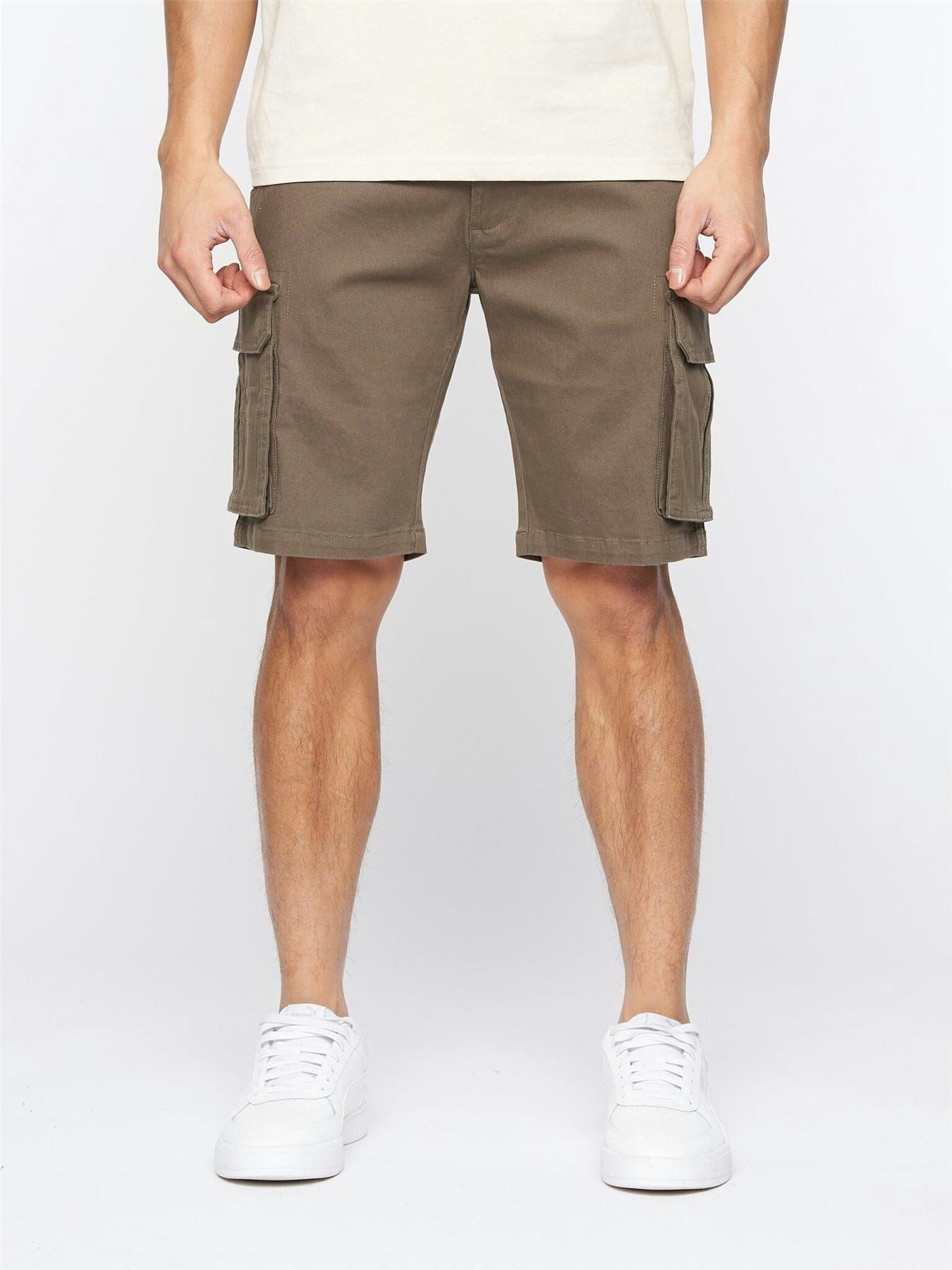 Crosshatch Men's Frentons Cargo Shorts Khaki - W32