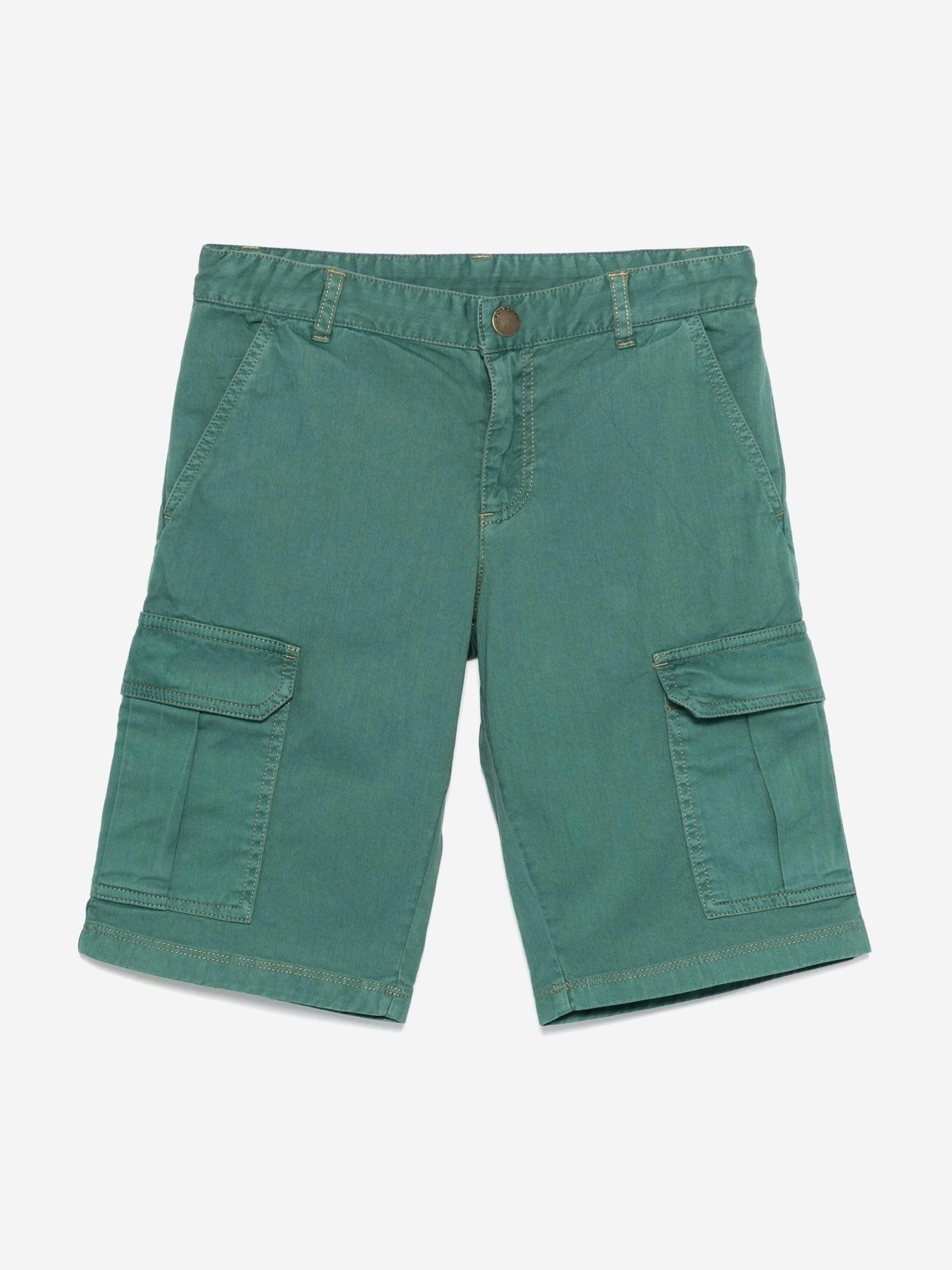 Bonpoint Boys Green Caiman Bermuda Shorts In - 10 Yrs