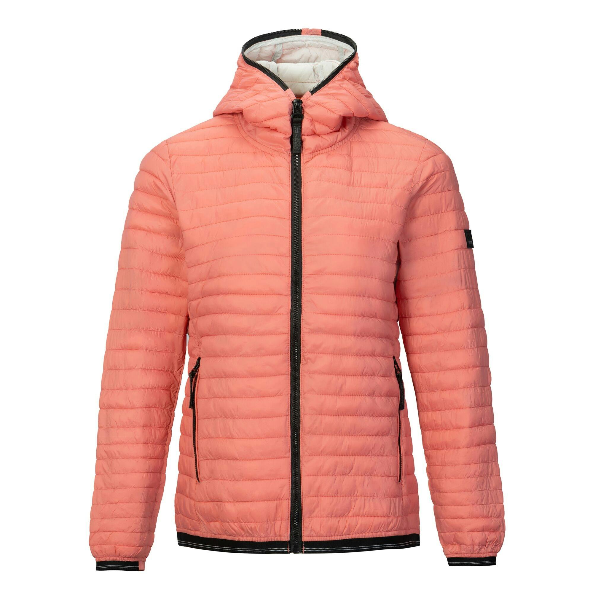Regatta Women's Peach/Pink Rigain Quilted Jacket - 14 Uk - 100% Polyamide